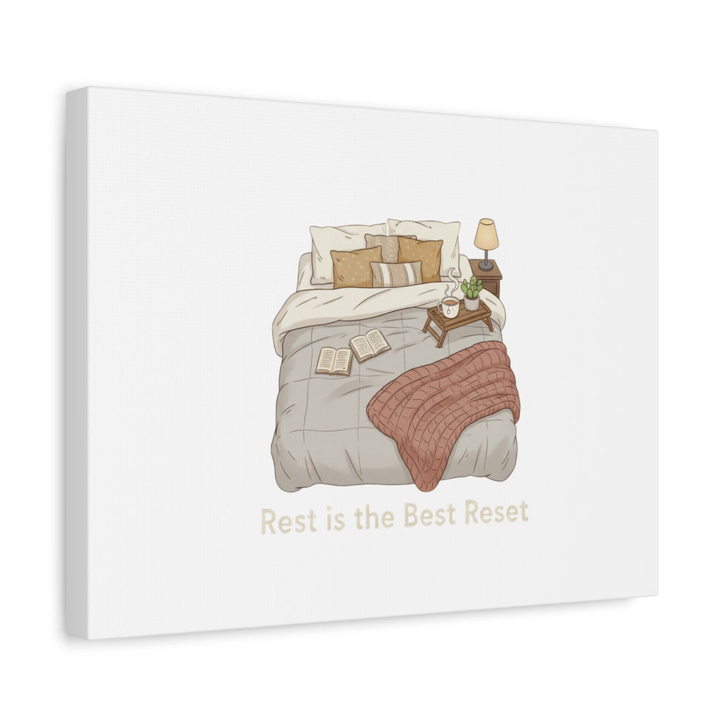 Rest is the Best Reset Canvas | sleepy humor, restful vibes