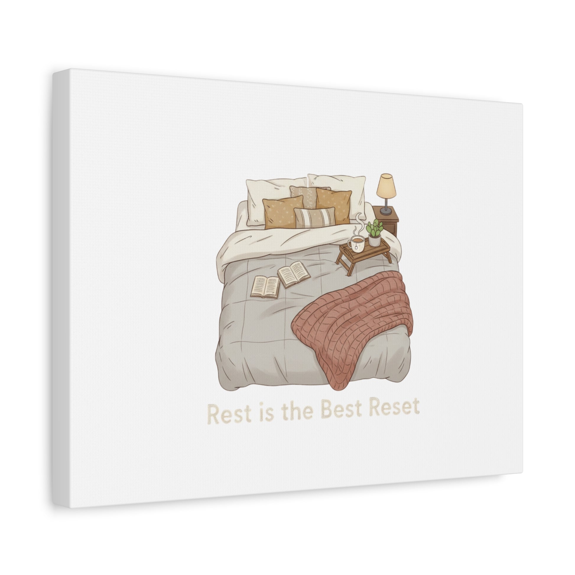 Rest is the Best Reset Canvas | sleepy humor, restful vibes