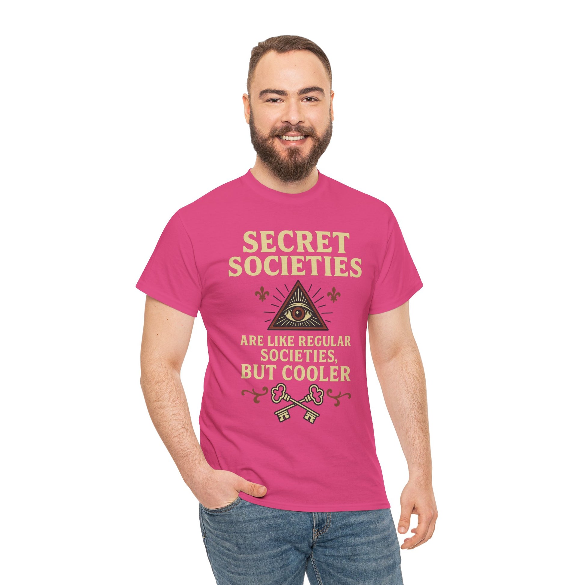 Secret Societies Shirt – Illuminati Eye Graphic Tee – Gildan 5000 Soft Cotton – Trash Cult Vintage Design
