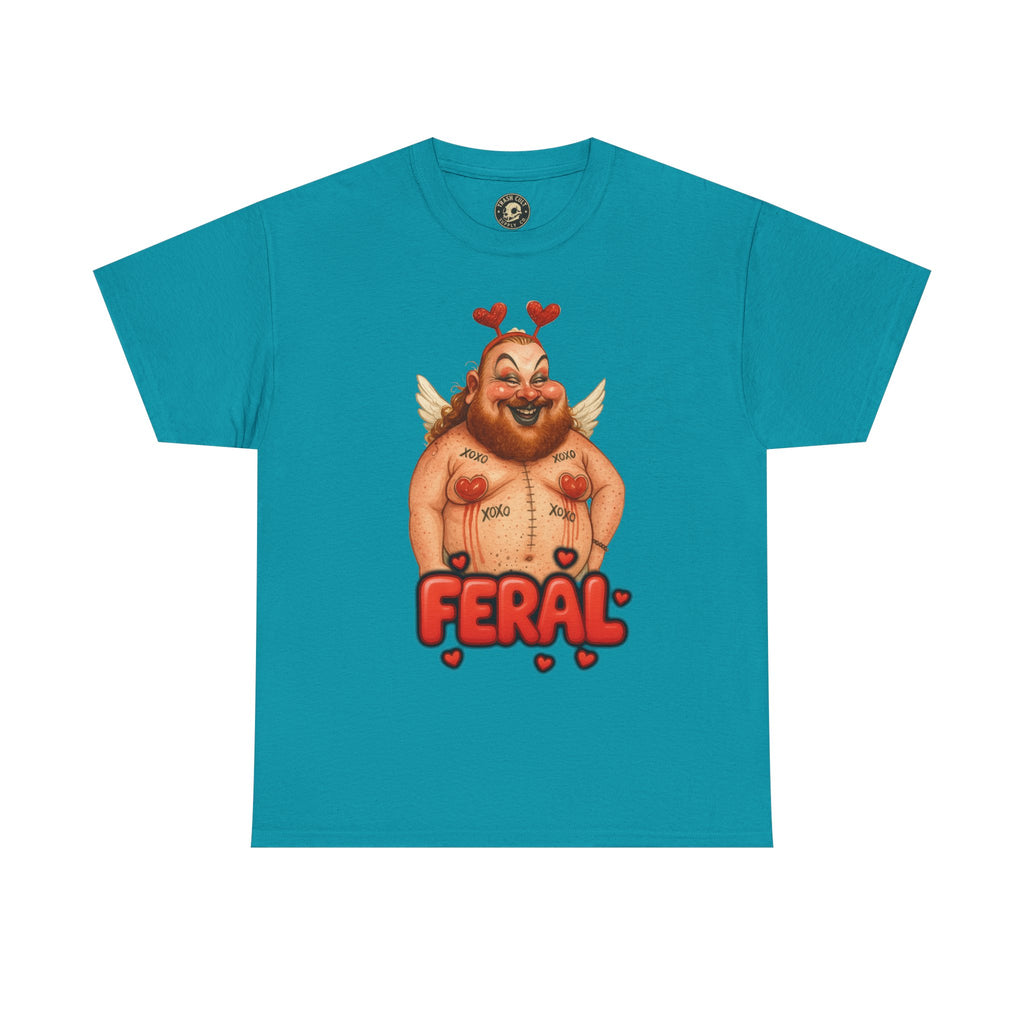 Feral Cupid Macabre Valentine Shirt | Fun Graphic Shirt, Quirky Gift, Casual Wear, Valentine's Apparel, Trendy Statement Top