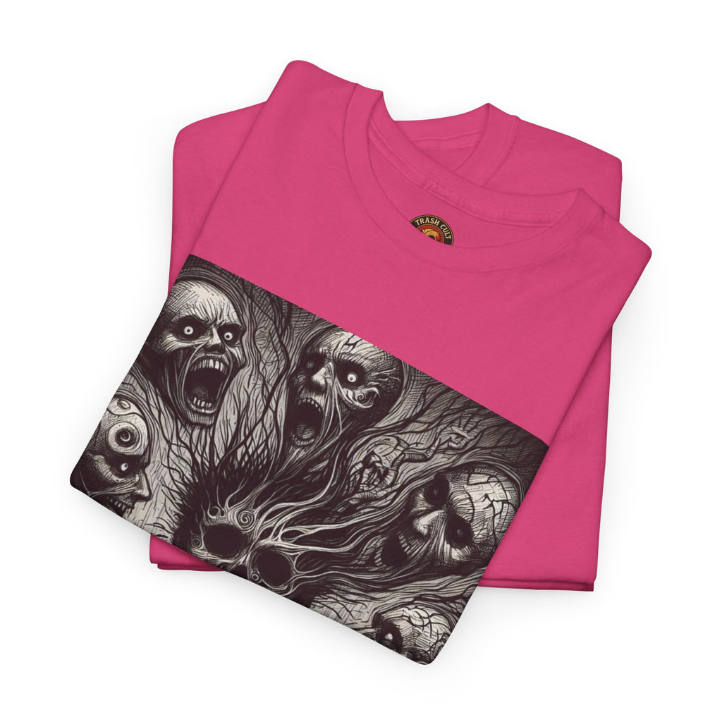 Xian Allen x Trash Cult Shirt – “Voices in the Void” | Horror Skull Scream T-Shirt