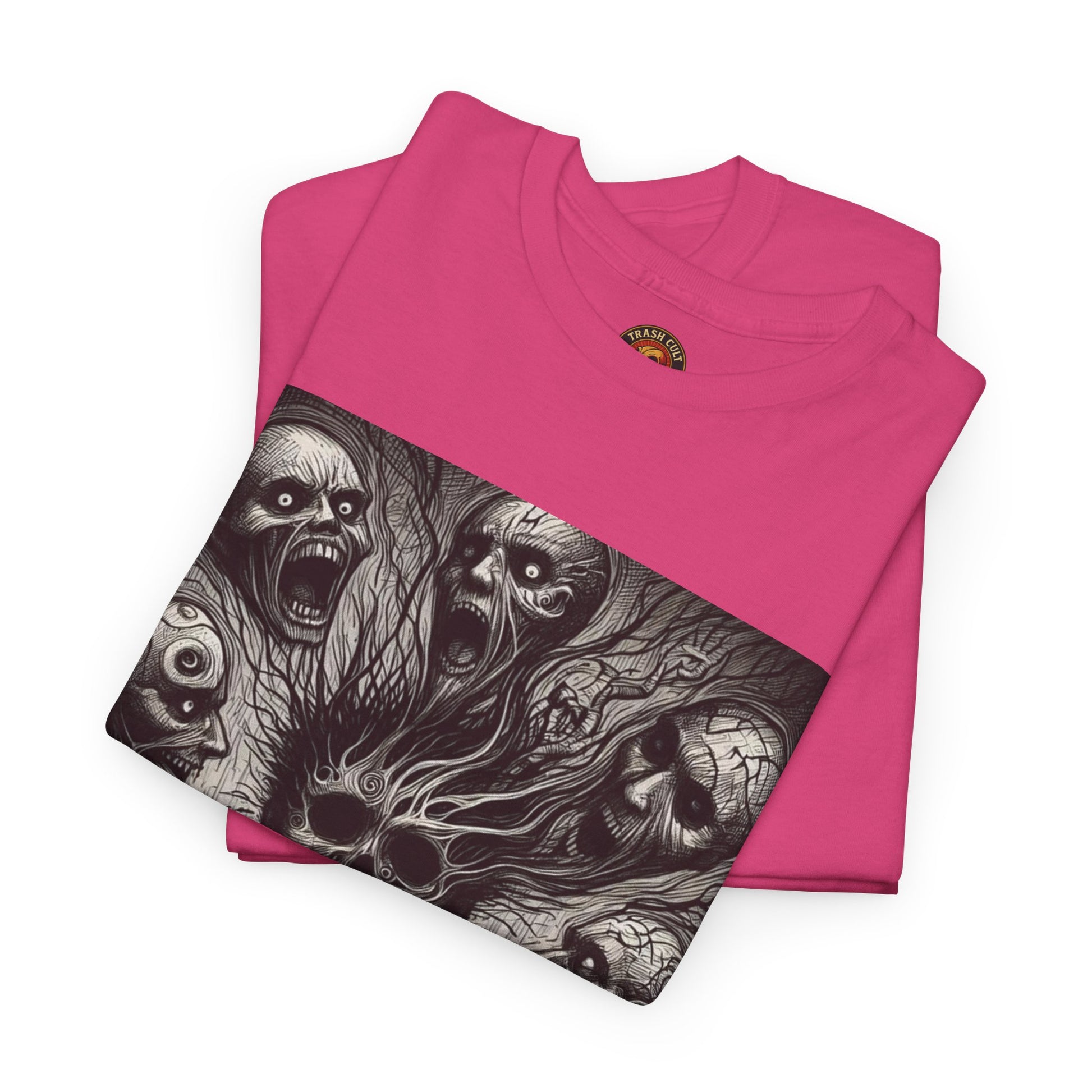 Xian Allen x Trash Cult Shirt – “Voices in the Void” | Horror Skull Scream T-Shirt