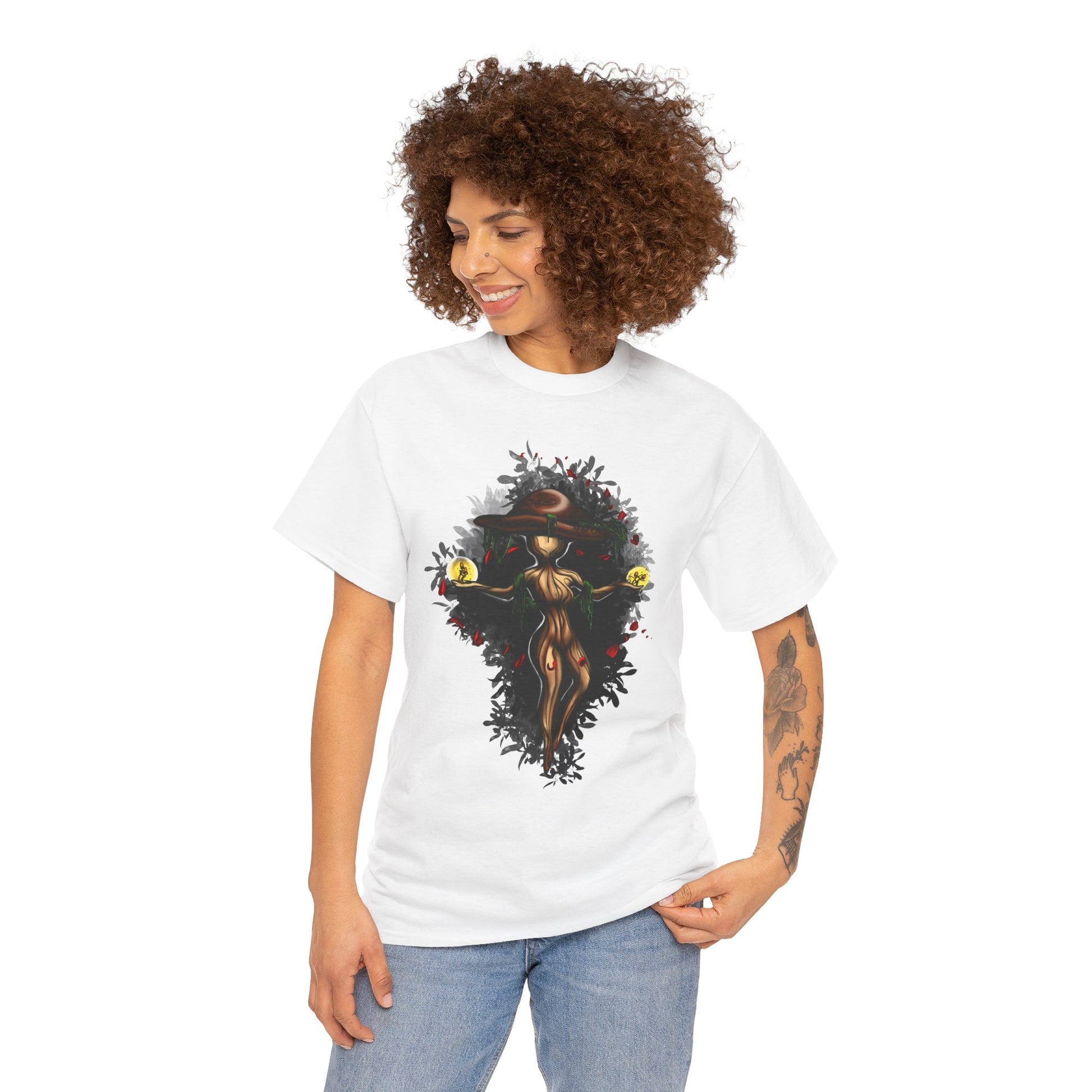 Mushroom Spirit T-Shirt – Lara Davenport x Trash Cult Supply Co. Collab (Gildan 5000)