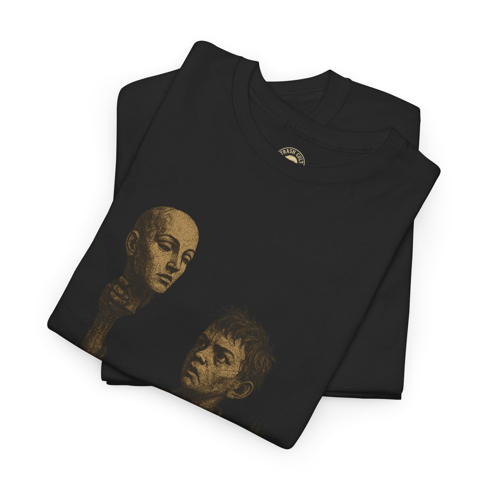 FERAL Mannequin Head T-Shirt – Vintage Post-Apocalyptic Graphic Tee | Gildan 5000 Cotton Shirt