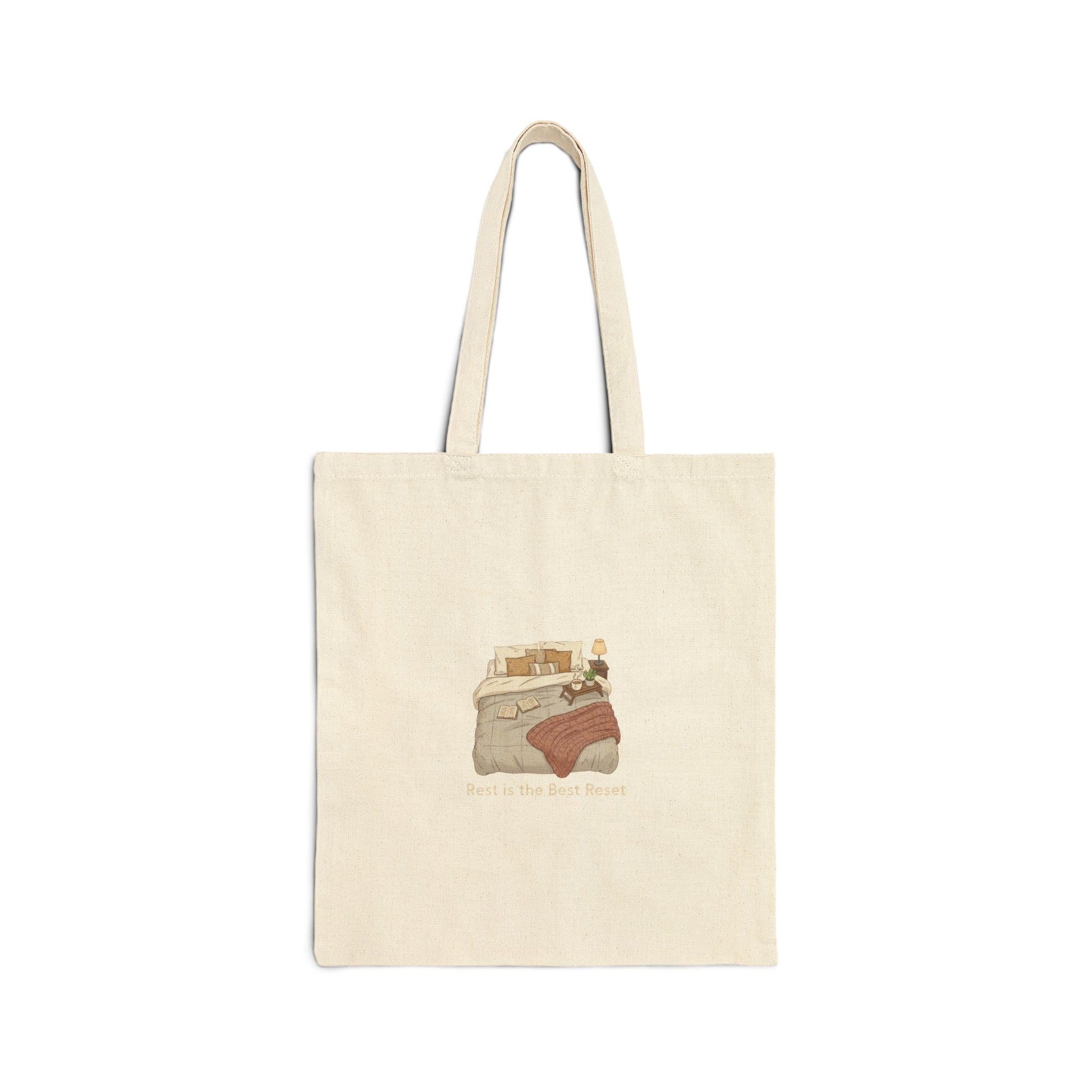 bed rot nap club tote | sleepy humor, restful vibes cotton canvas