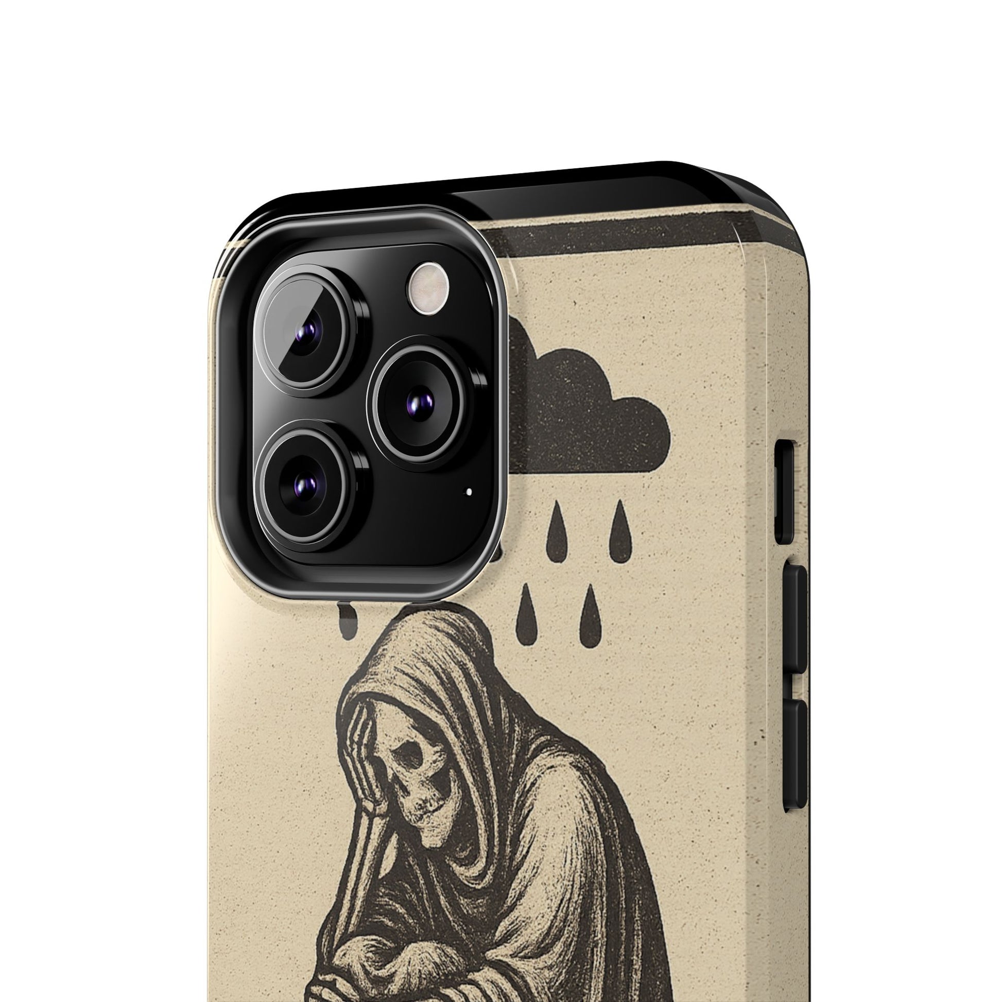 Dark Humor Phone Case, Goth iPhone Cover, Macabre Gift, Depression Art Case, Unique Phone Protector