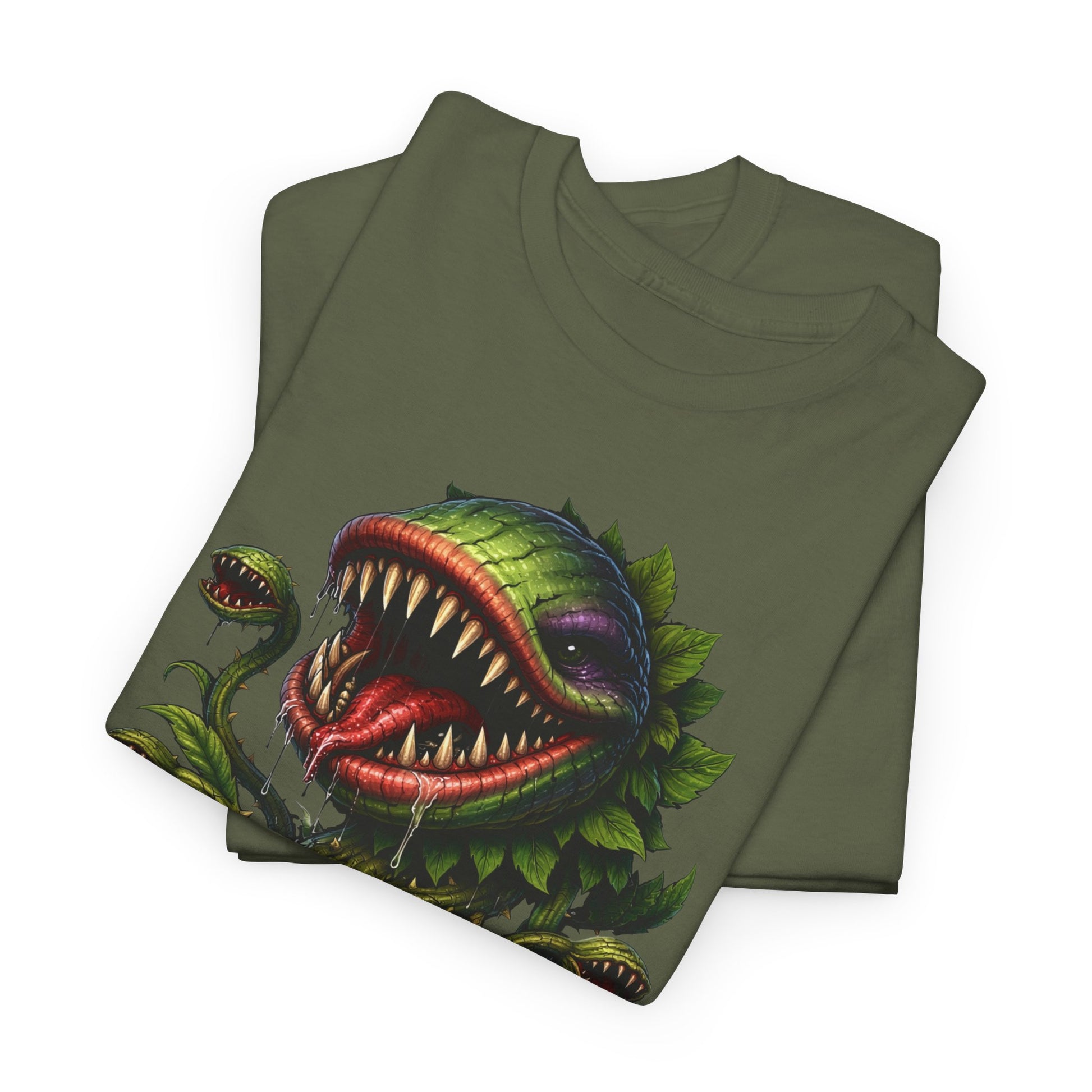 Carnivorous Plant Graphic Tee — "Trash Cult Supply Co." Potted Monster Shirt