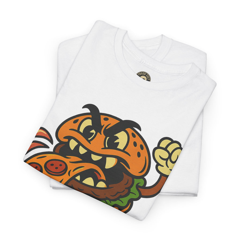 Angry Burger Pizza Spitter Tee – Trash Cult Supply Co | Gildan 5000 Shirt