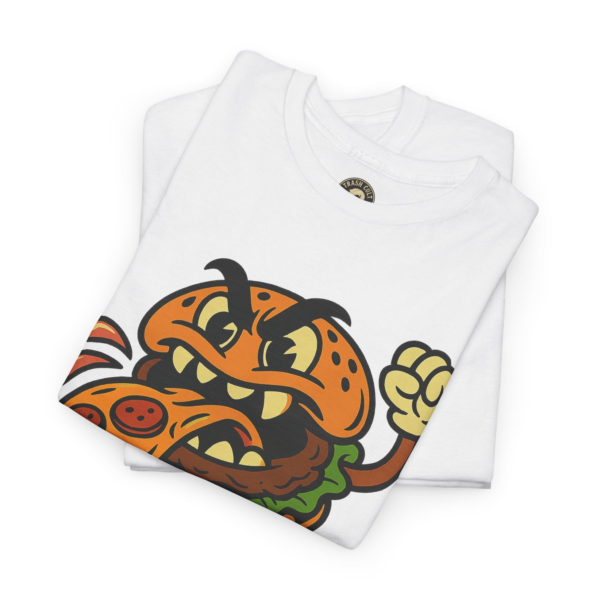 Angry Burger Pizza Spitter Tee – Trash Cult Supply Co | Gildan 5000 Shirt