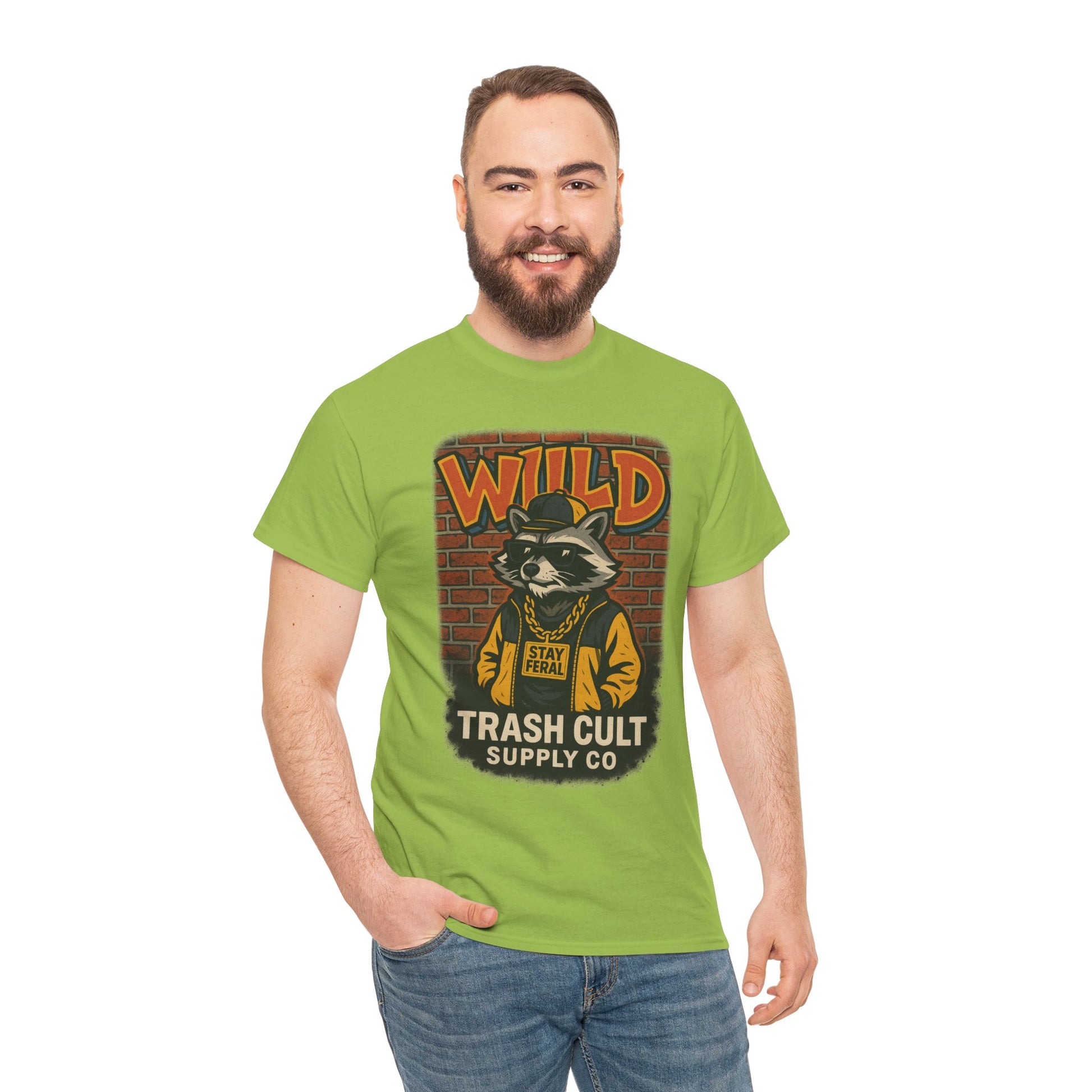 Wild Trash Cult Unisex Tee, Retro Animal T-Shirt, Graphic Tee, Eco-Conscious Apparel, Gift for Nature Lovers, Casual Streetwear