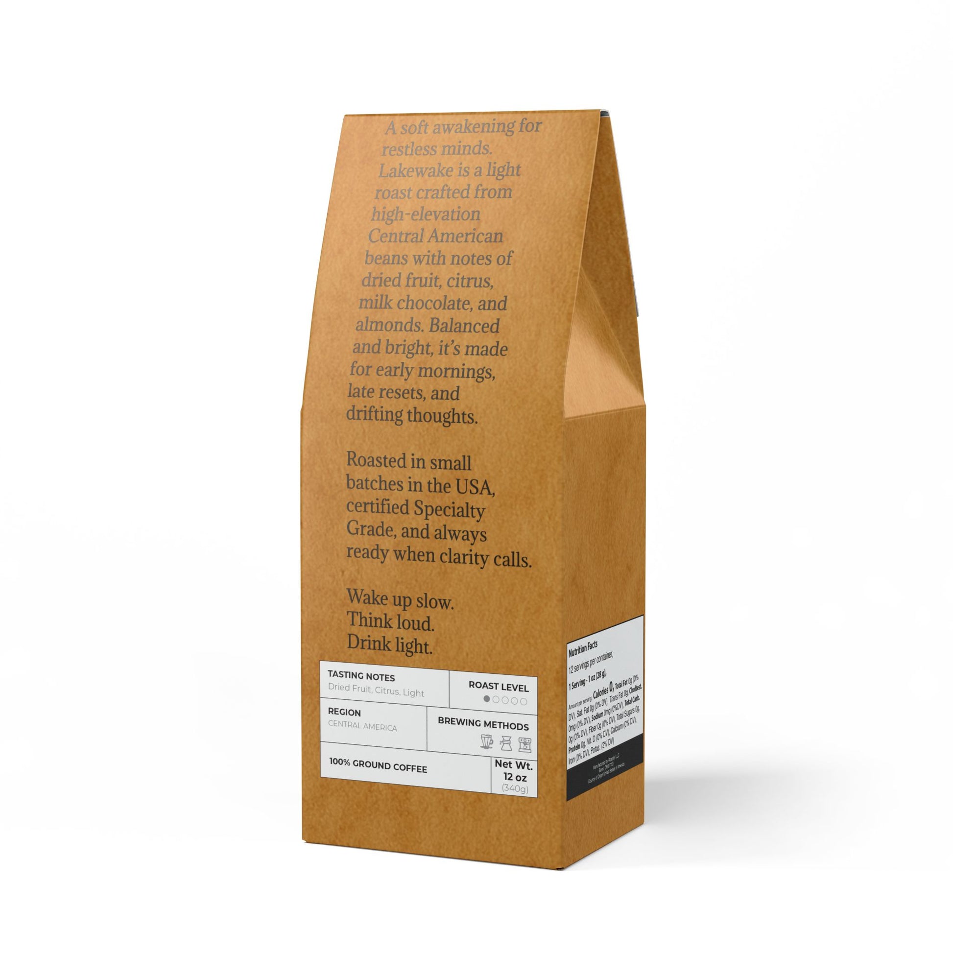 🌊 Lakewake – Light Roast Coffee (12oz)