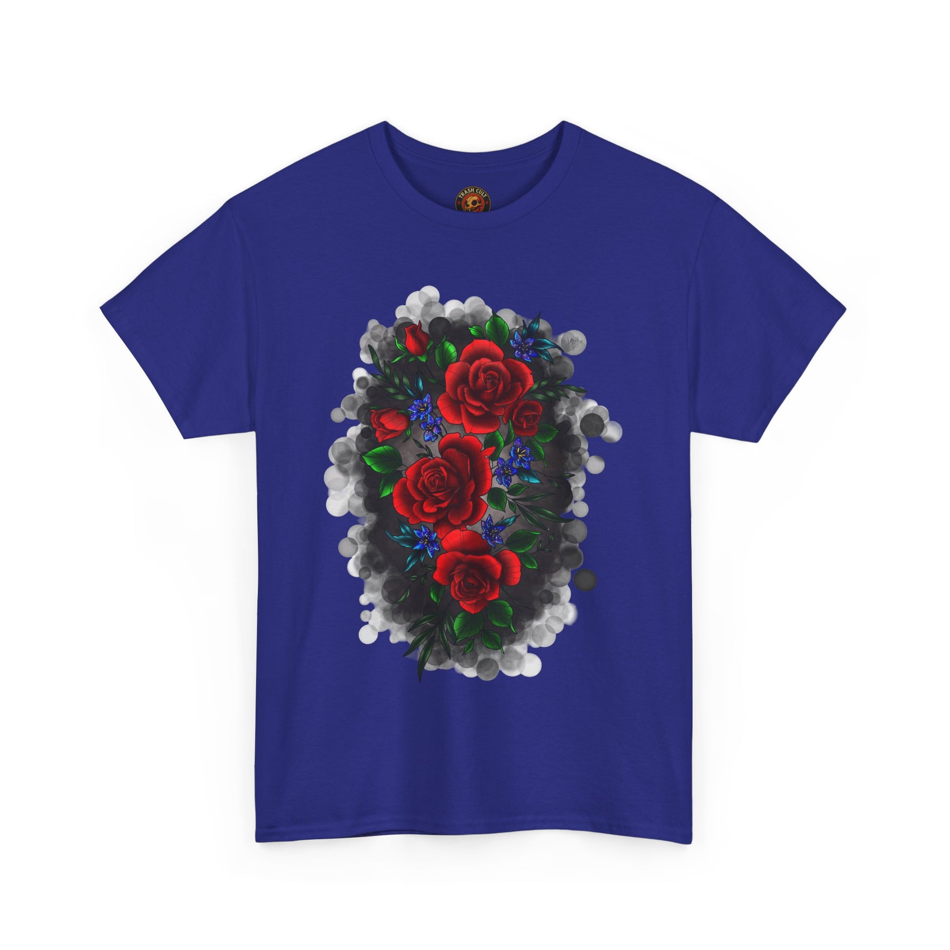 Floral Smoke Tattoo T-Shirt – Lara Davenport x Trash Cult Supply Co. Collab (Gildan 5000)