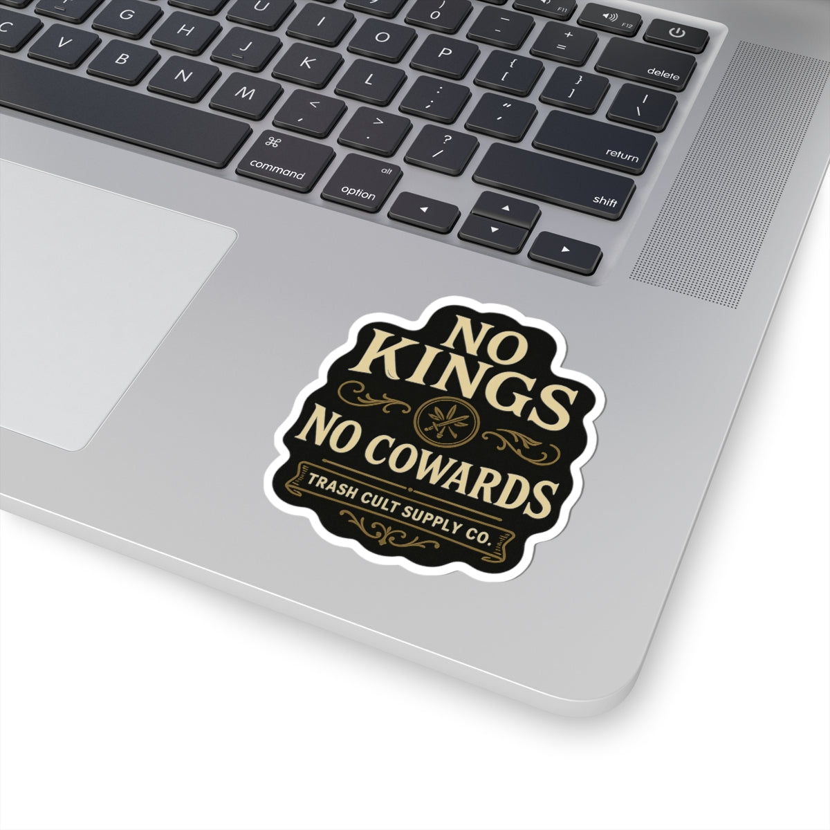 No Kings, No Cowards Sticker – Vintage Vigilante | Trash Cult Supply Co.