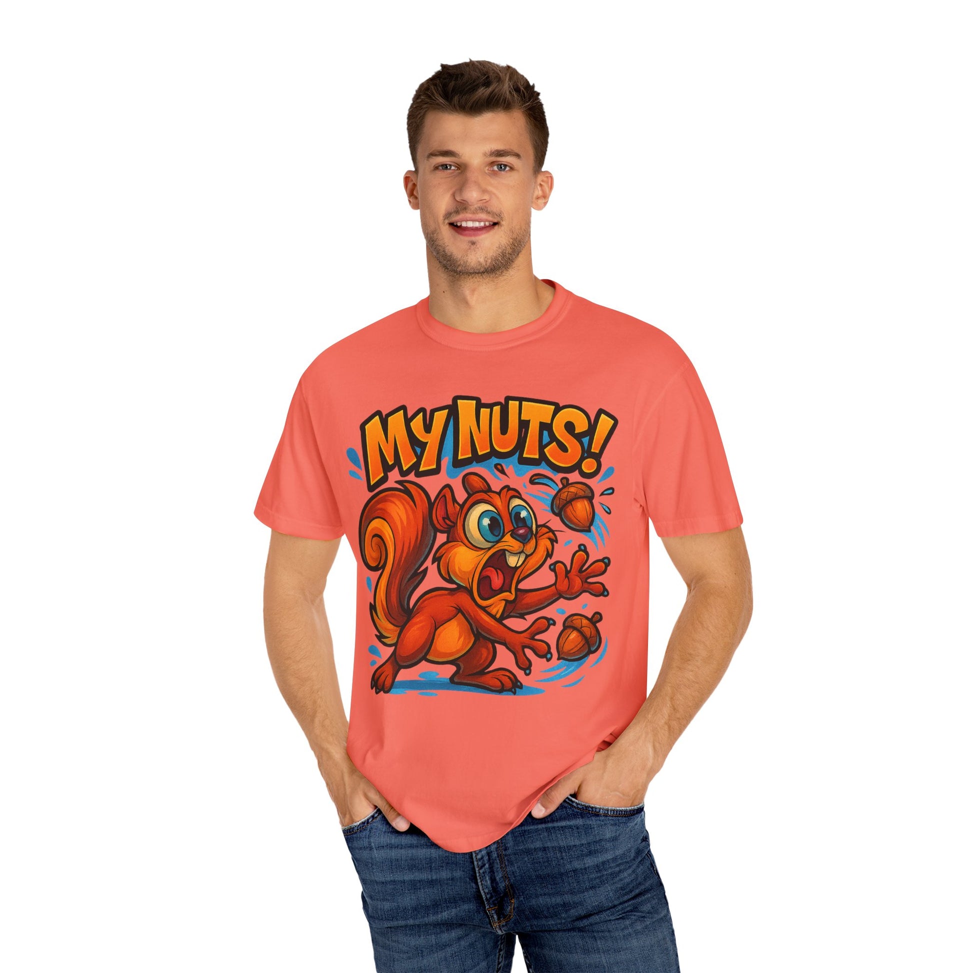 My Nuts! Squirrel Shirt – Funny New School Tattoo Style Tee | Gildan 5000