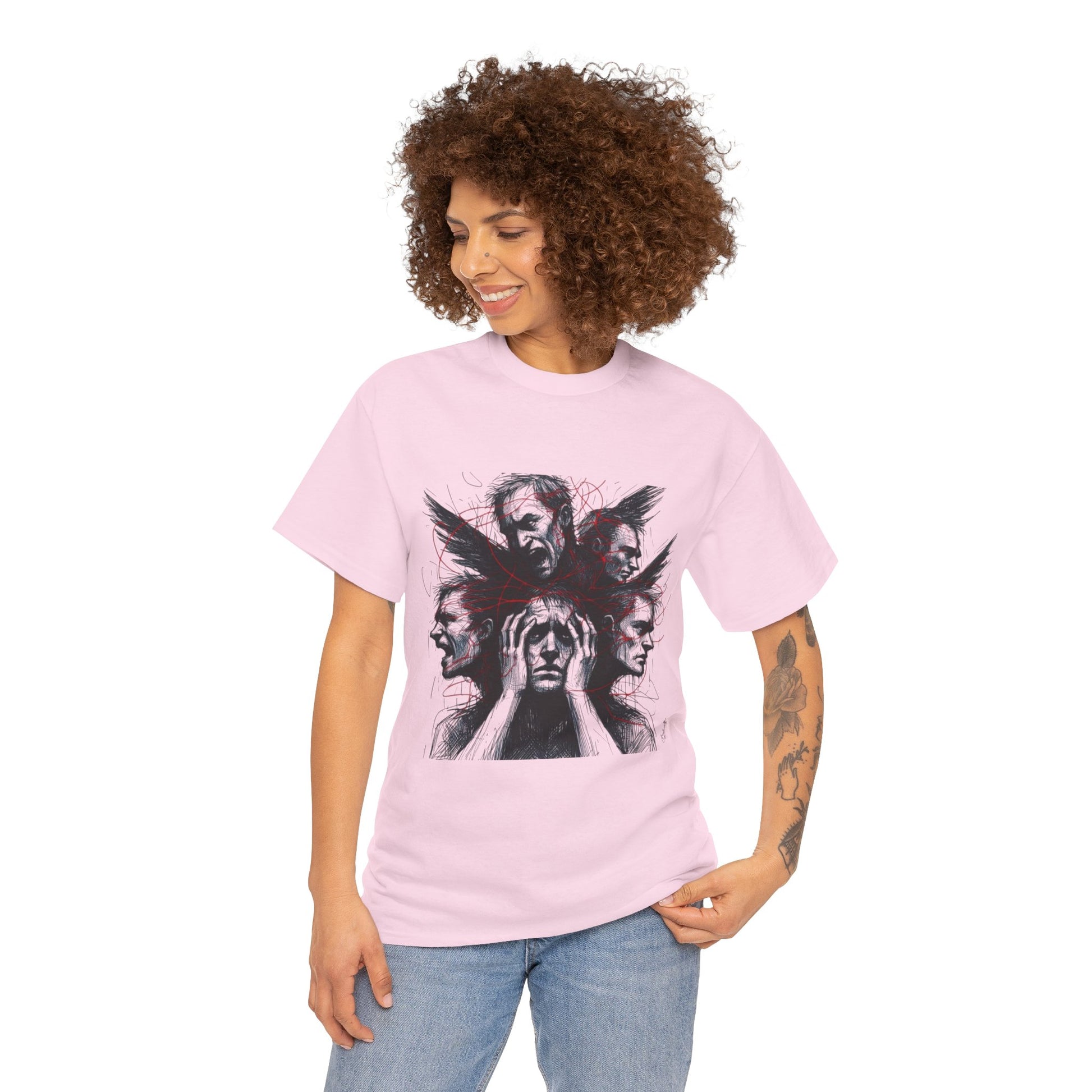Xian Allen x Trash Cult Shirt – “Loud Inside My Head” | Dark Illustrative Art Tee