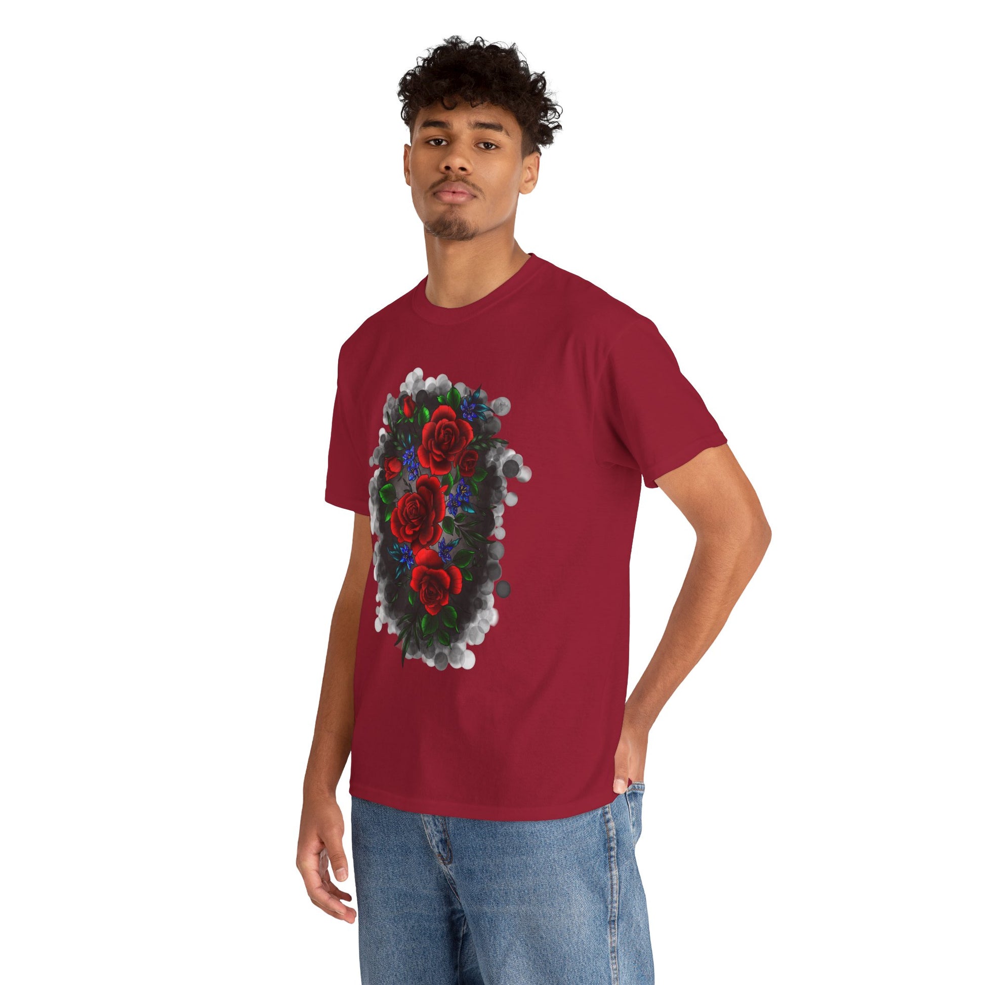 Floral Smoke Tattoo T-Shirt – Lara Davenport x Trash Cult Supply Co. Collab (Gildan 5000)