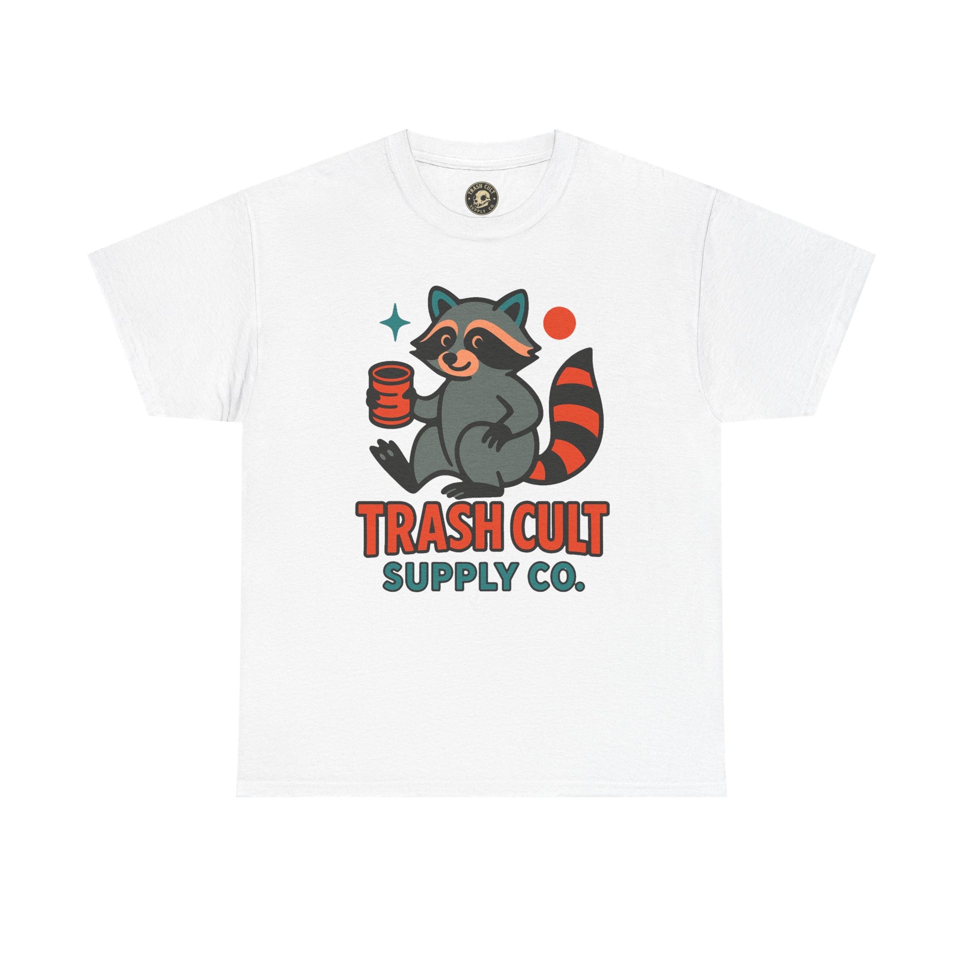 Trash Cult Supply Co. Unisex Heavy Cotton Tee, Eco-Friendly Tee, Gift for Raccoon Lovers, Cute Graphic T-Shirt, Trendy Streetwear, [...]