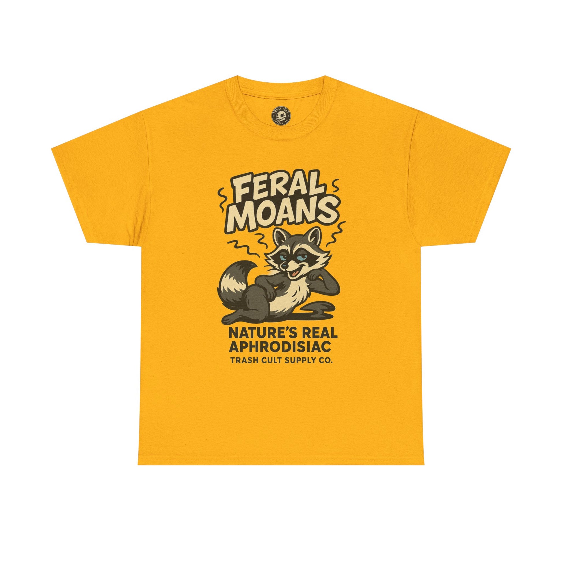 Feral Moans Unisex Heavy Cotton Tee, Funny Graphic Tee, Animal Lover Shirt, Casual Wear, Gift for Nature Enthusiasts