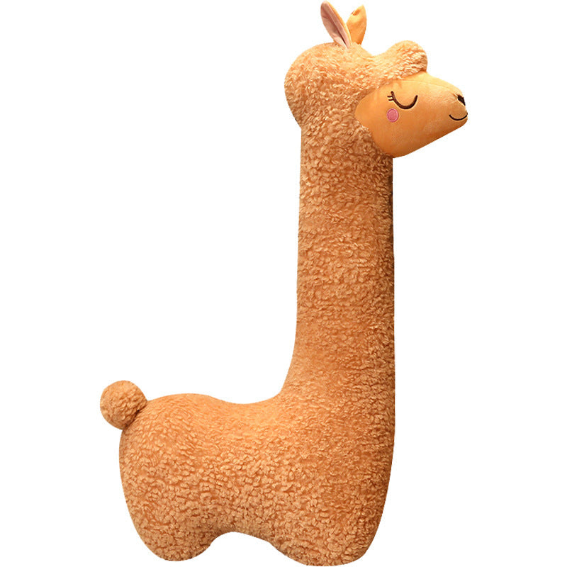 Giant Alpaca Body Pillow – 1M & 1.3M Soft Plush Hugging Doll – Detachable & Washable Stuffed Animal for Adults & Teens