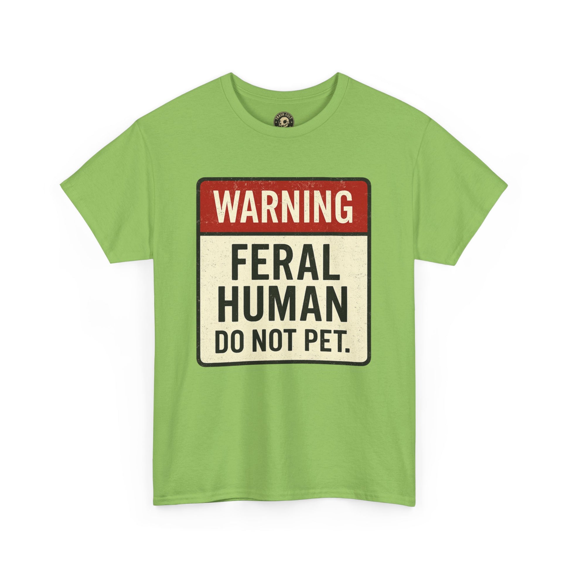 Warning Feral Human Tee: Unisex Humorous Cotton Shirt, Gift for Animal Lovers, Funny Tee, Unique Statement Apparel, Casual Wear, [...]