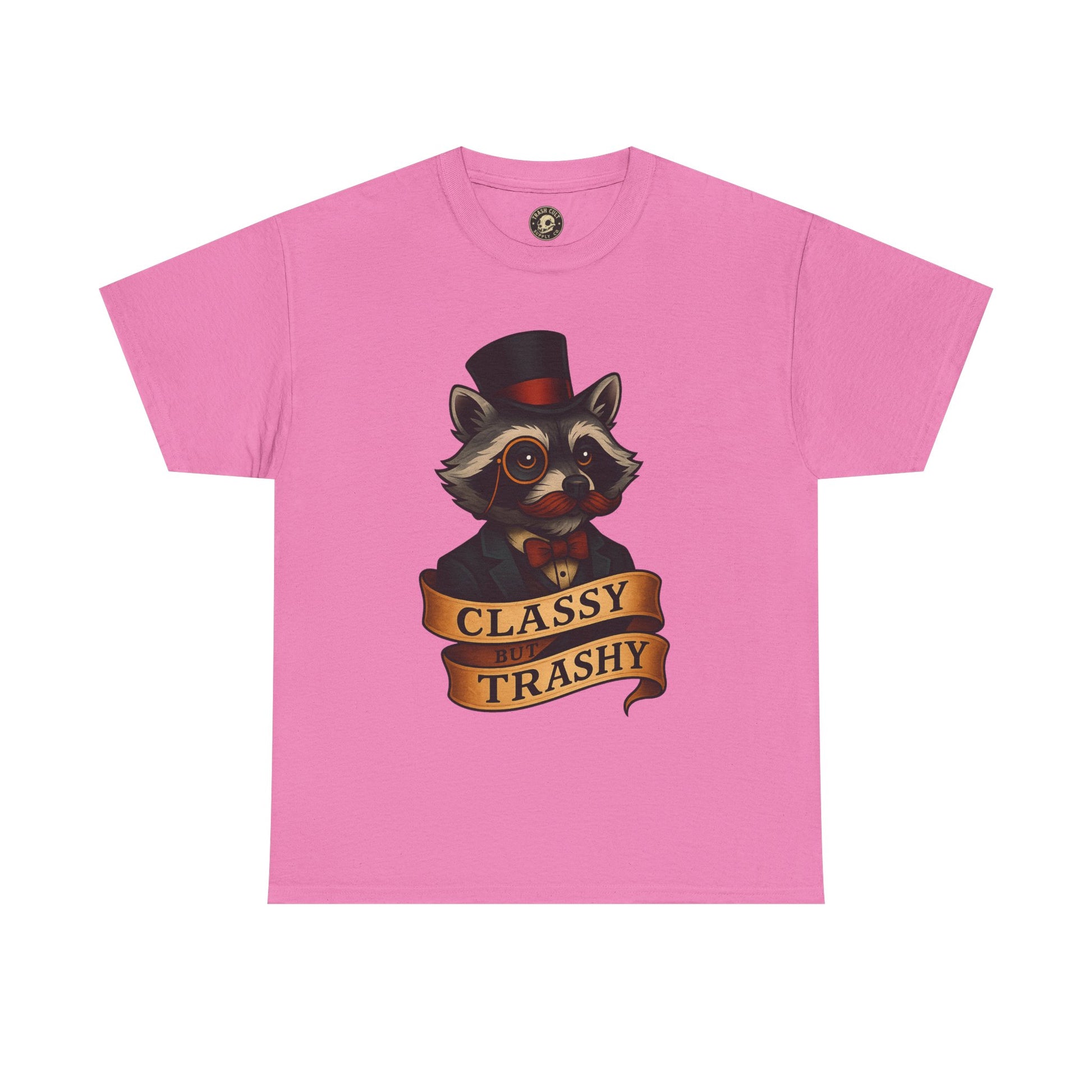 Classy Trashy Raccoon Tee, Unisex Heavy Cotton Tee, Funny Animal Shirt, Unique Gift, Casual Wear, Vintage Style T-Shirt