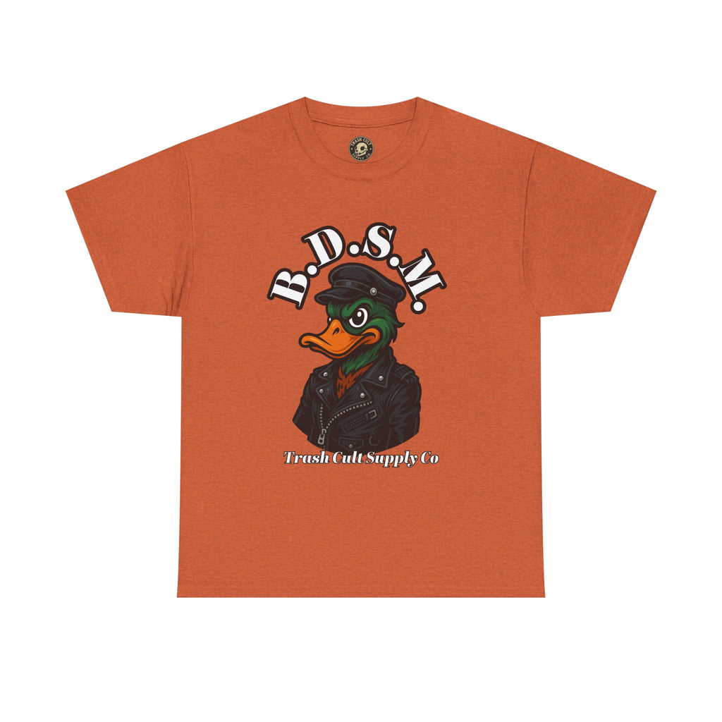 BDSM Mallard Duck Biker Shirt – Funny Biker Duck Tee on Gildan 5000