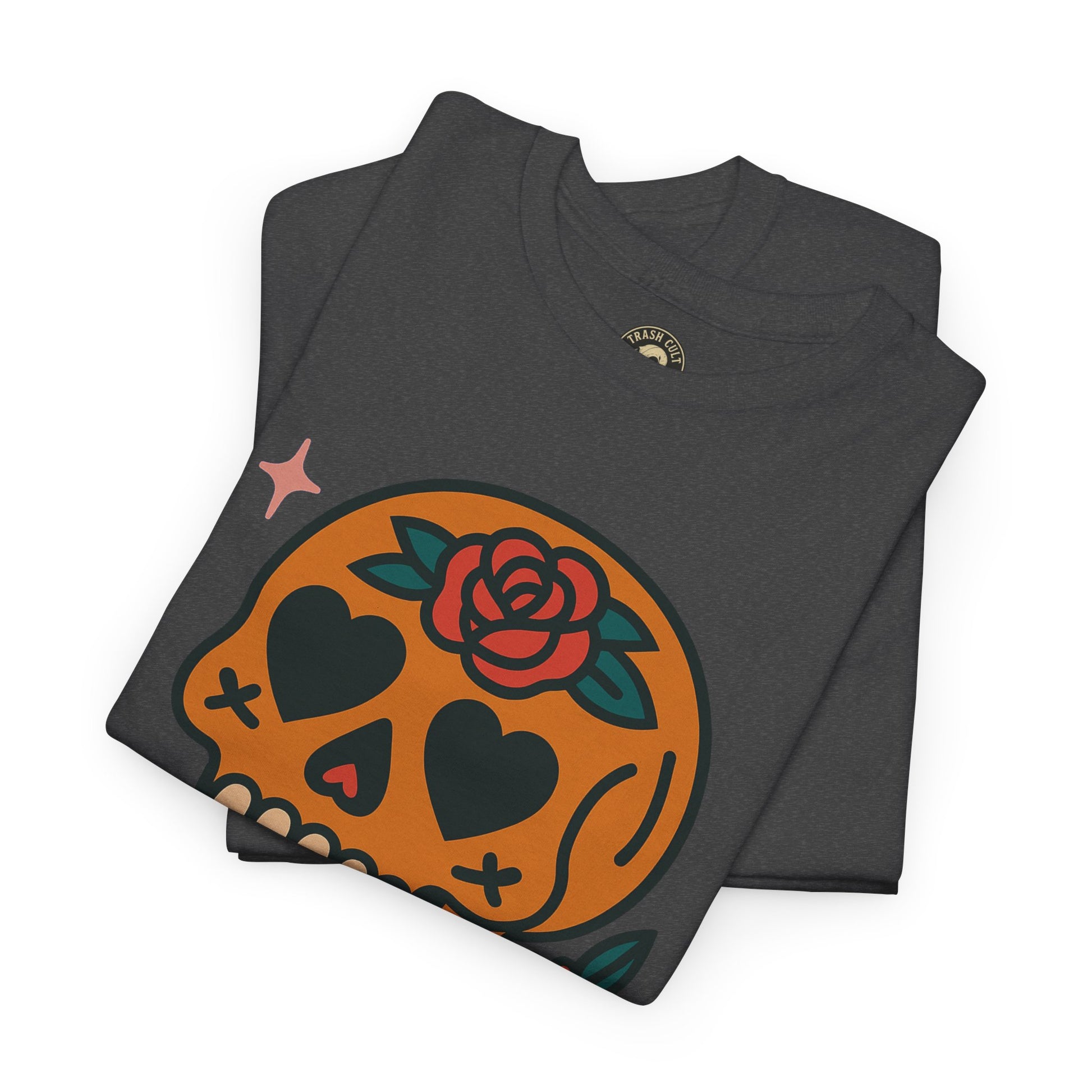 Sugar Skull T-Shirt – Trash Cult Supply Co. – Gildan 5000 Heavy Cotton Tee