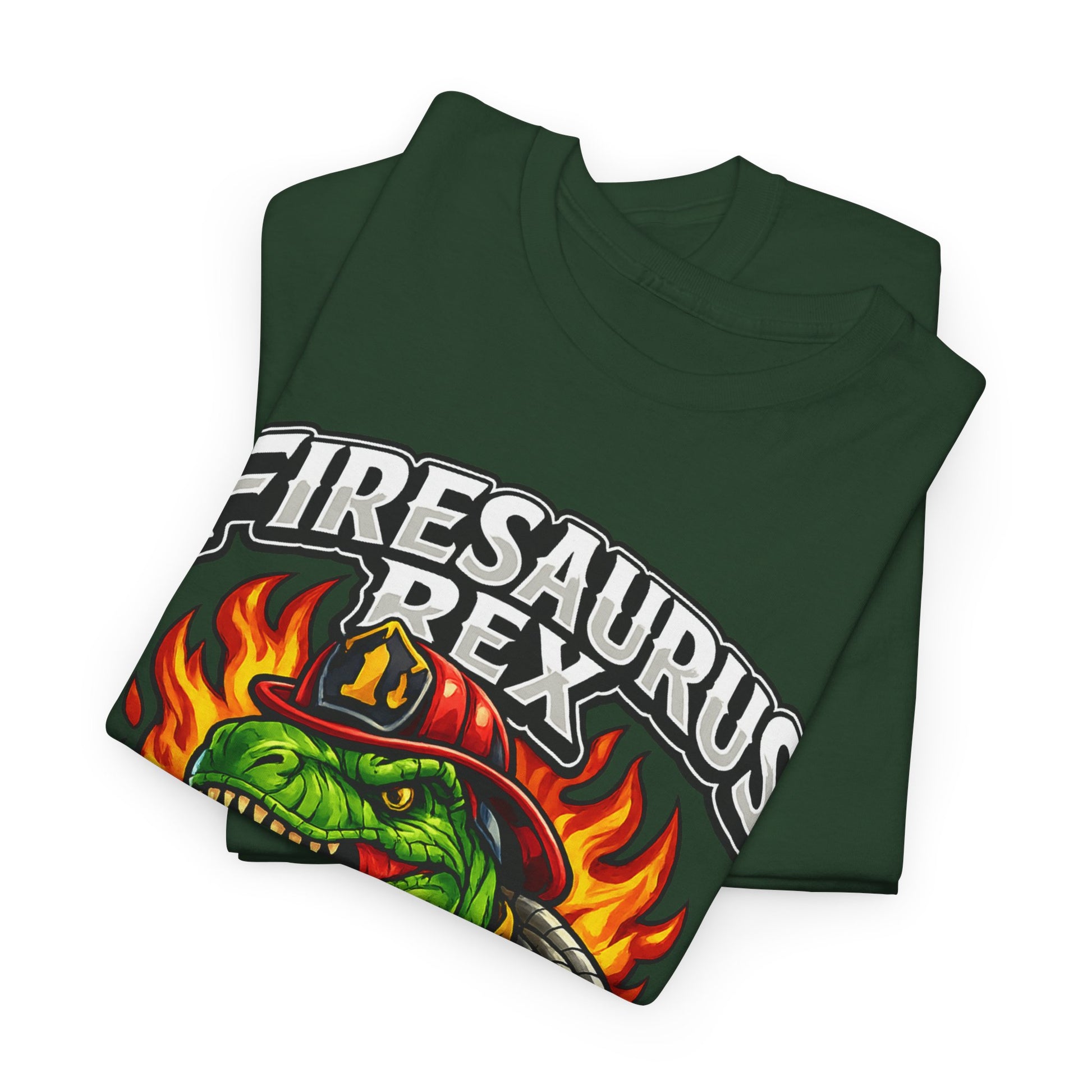 Firesaurus Rex T-Shirt — Funny Firefighter Dinosaur Tee