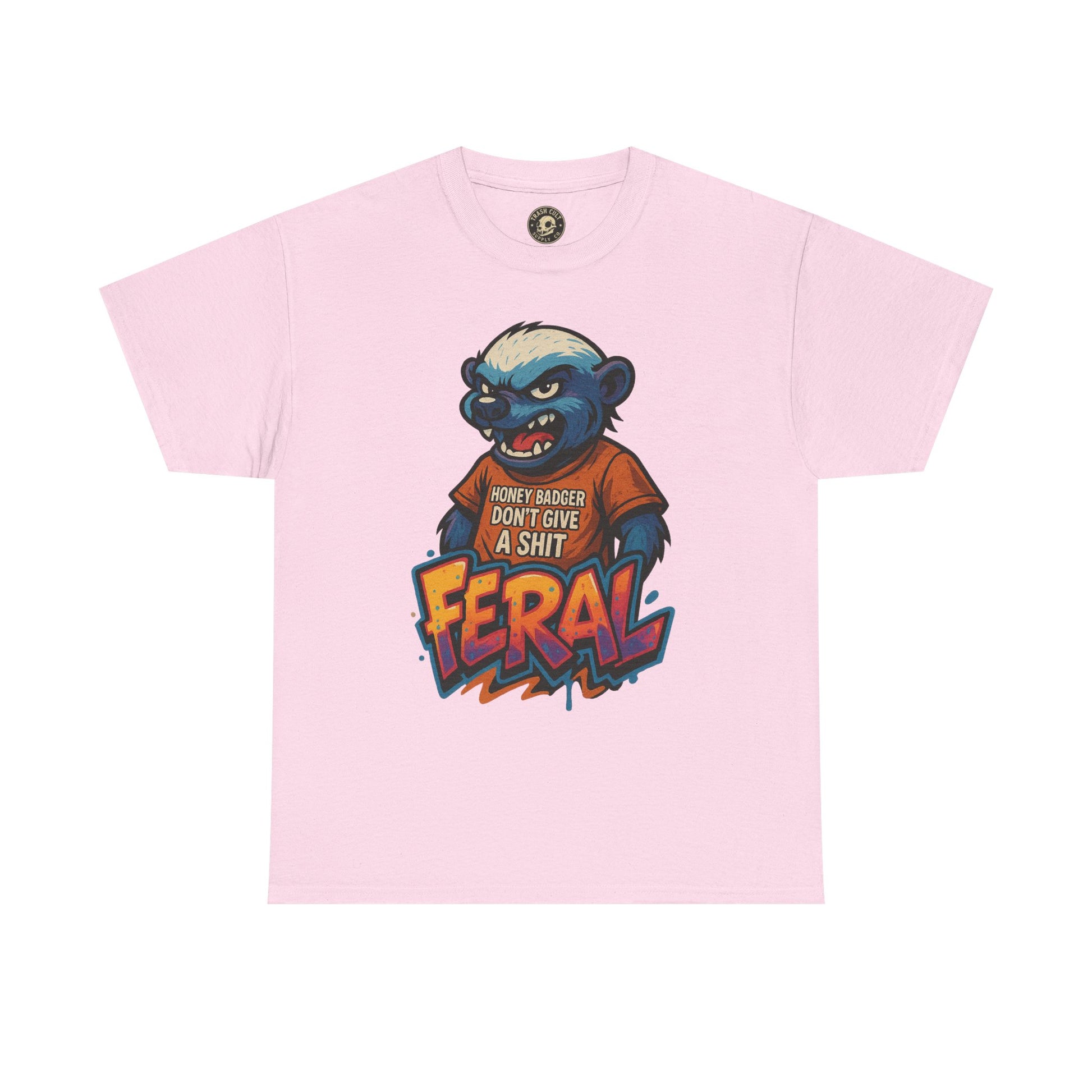 Feral Graphic Tee, Unisex Heavy Cotton T-Shirt for Casual Wear, Gift for Animal Lovers, Unique Streetwear, Funny Graphic Shirt