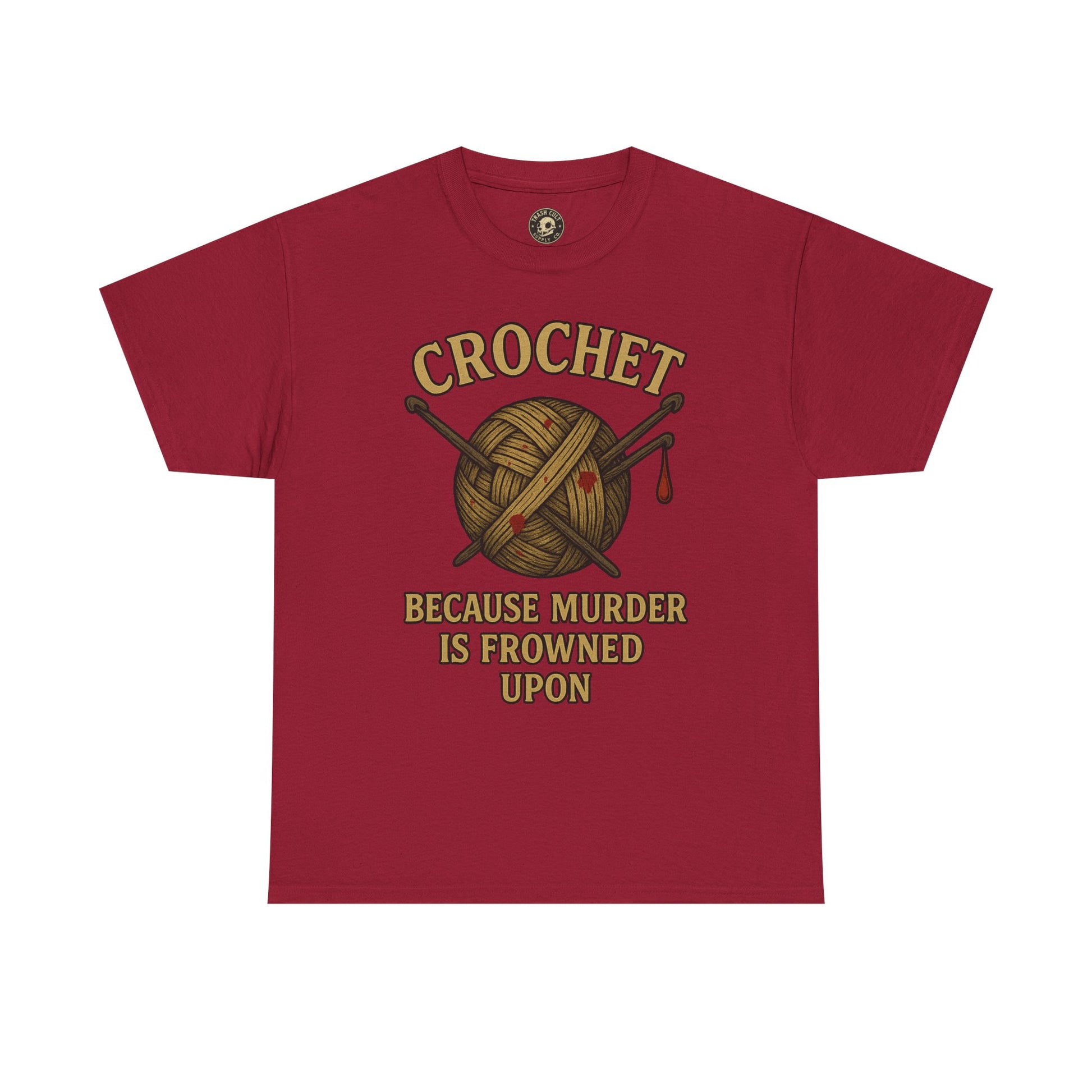 Crochet Humor Tee - Perfect for Crafters, Knitters, and Yarn Lovers - Gifts for Birthdays, Christmas, Craft Parties, and More