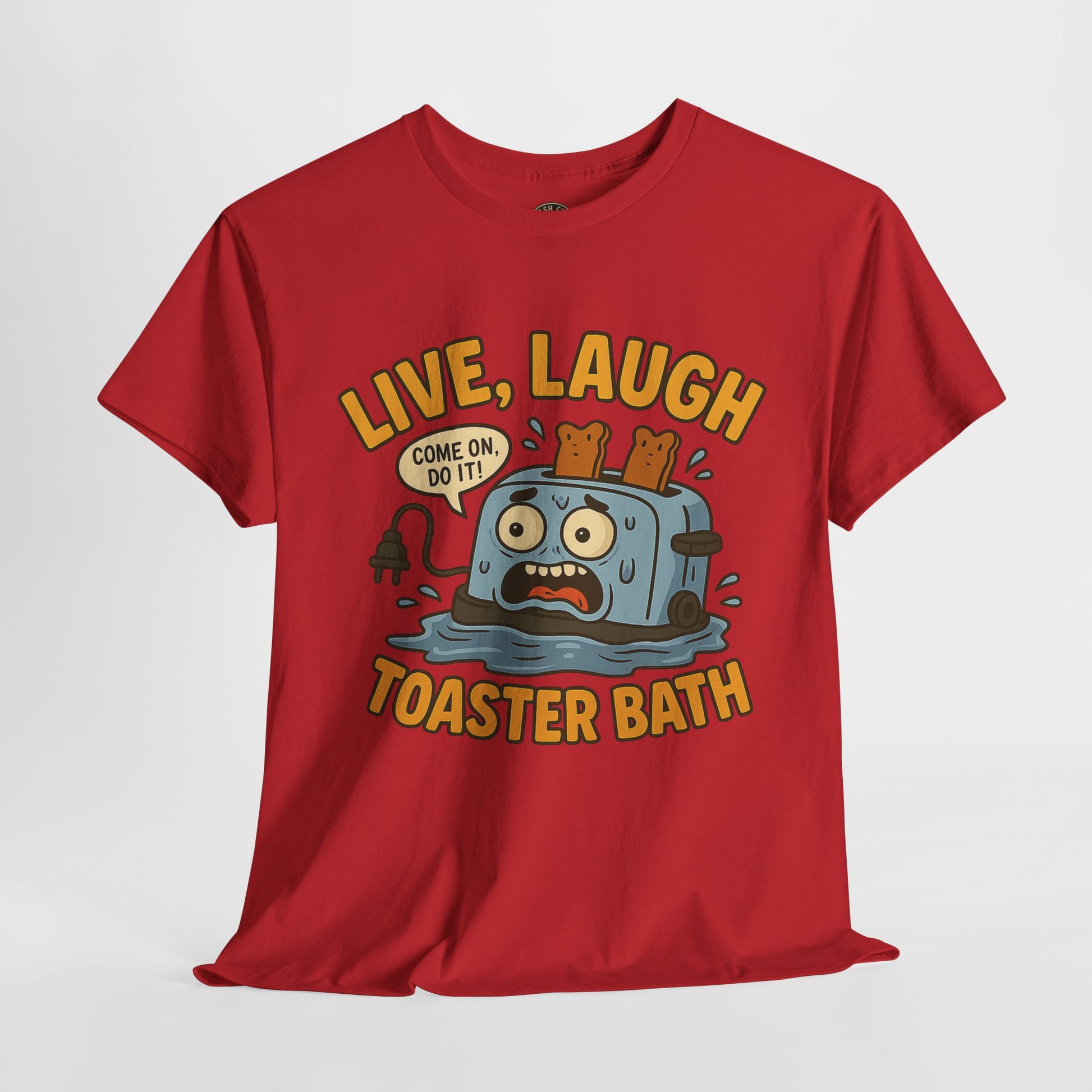 Funny Toaster Bath Tee, Humorous Unisex Shirt, Gift for Friends, Lightweight Cotton Tee, Birthday Party Outfit