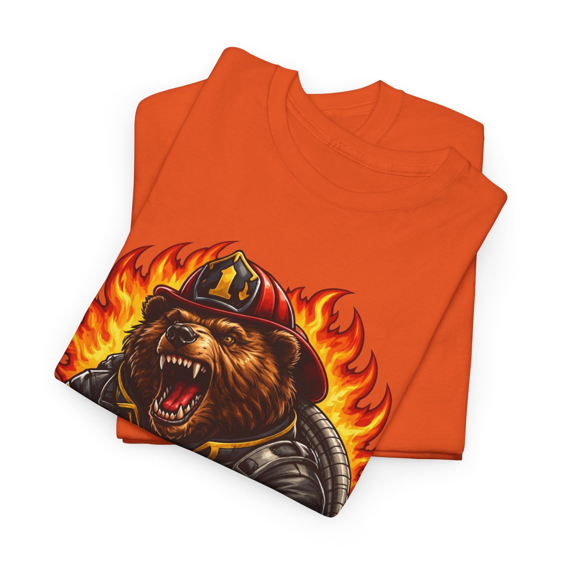 Firefighter Bear T-Shirt – Brave Fireman Graphic Tee