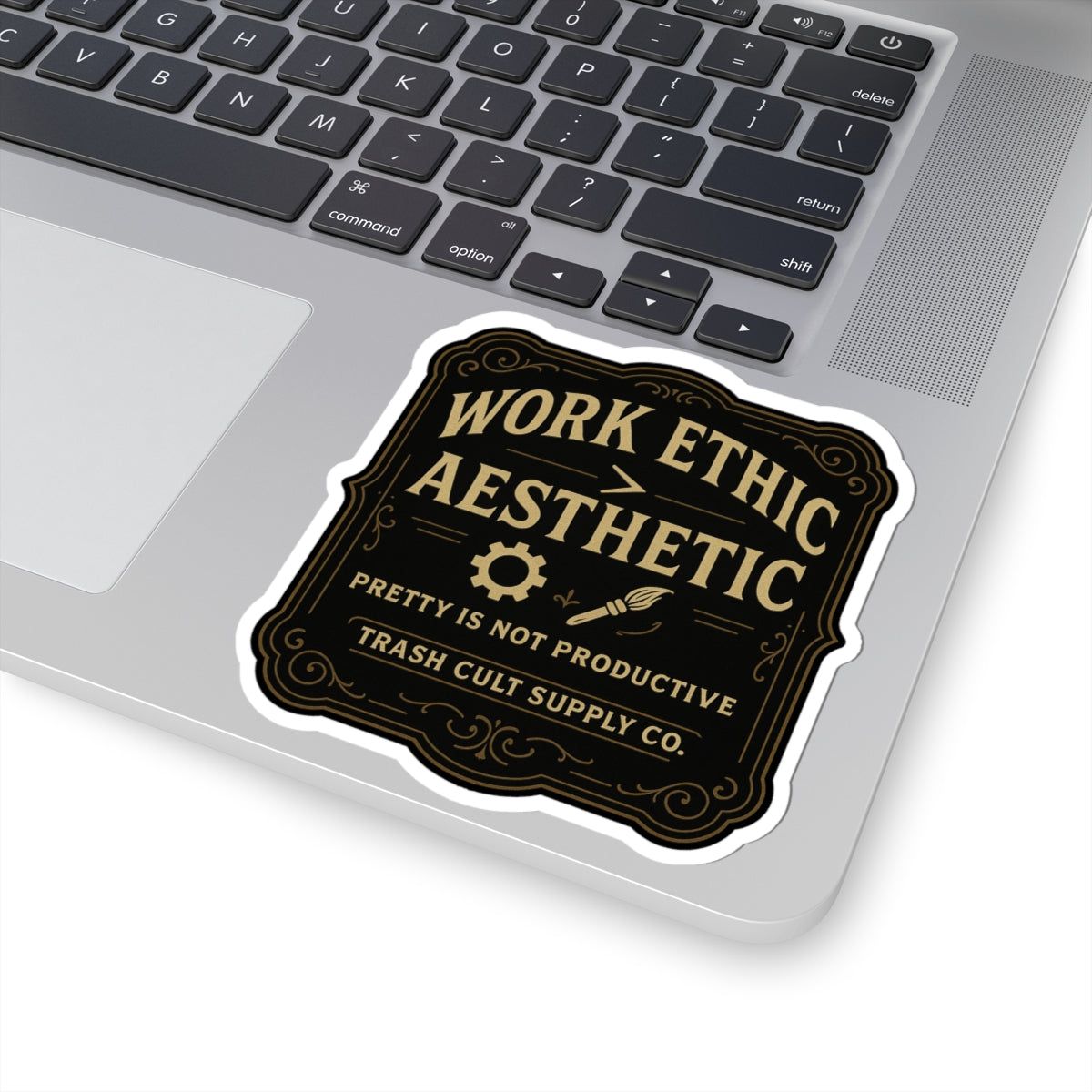 Work Ethic > Aesthetic Sticker – Vintage Vigilante | Trash Cult Supply Co.