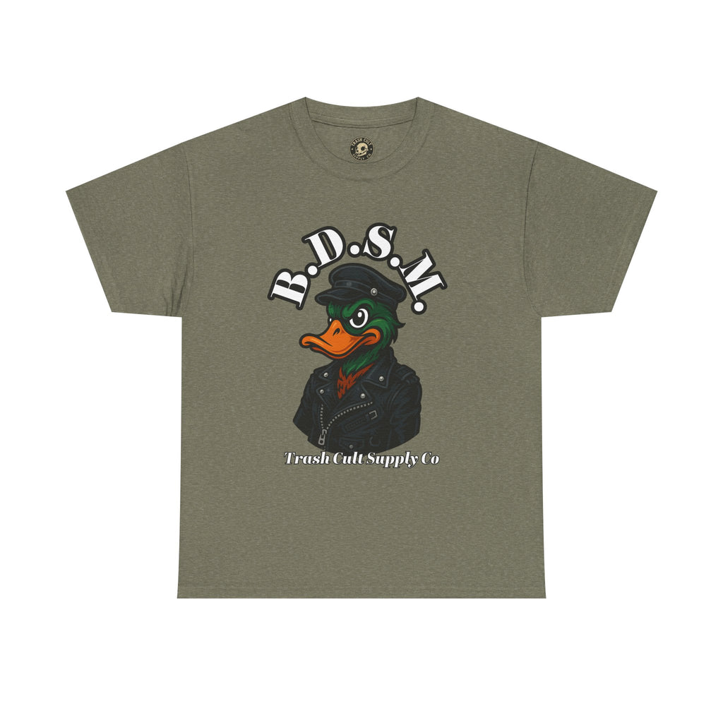 BDSM Mallard Duck Biker Shirt – Funny Biker Duck Tee on Gildan 5000