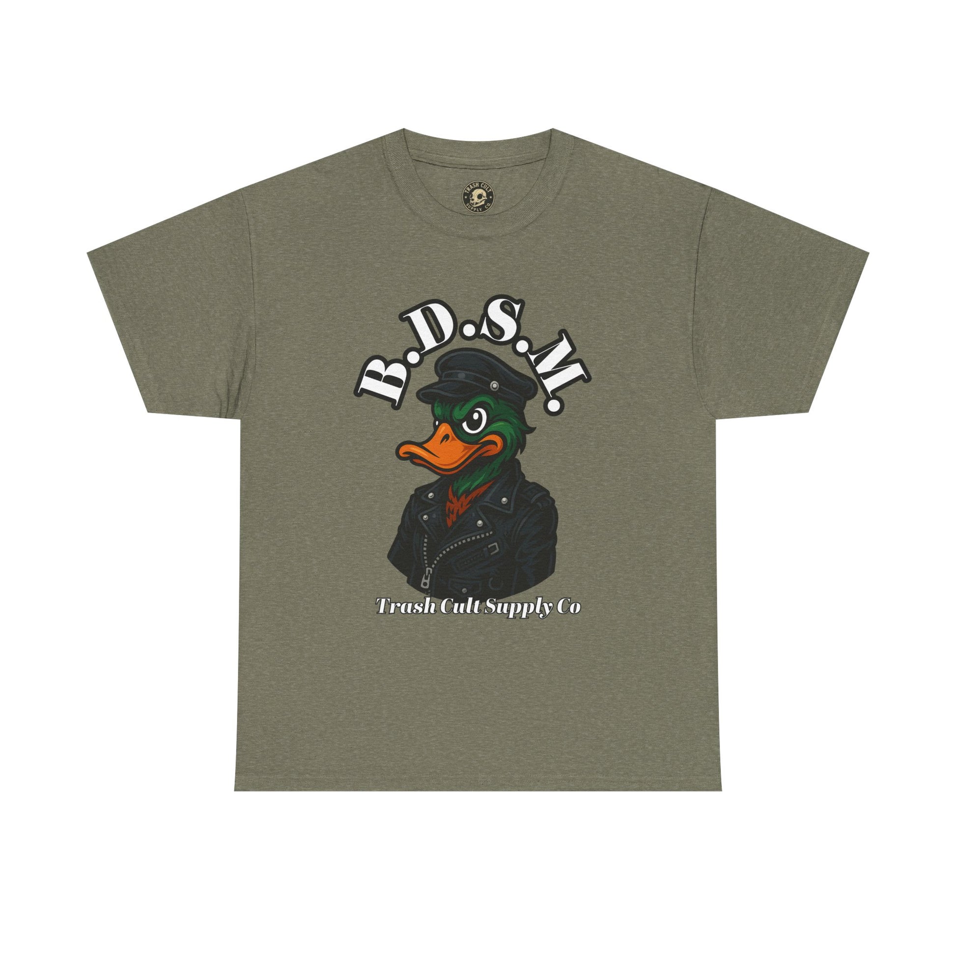 BDSM Mallard Duck Biker Shirt – Funny Biker Duck Tee on Gildan 5000