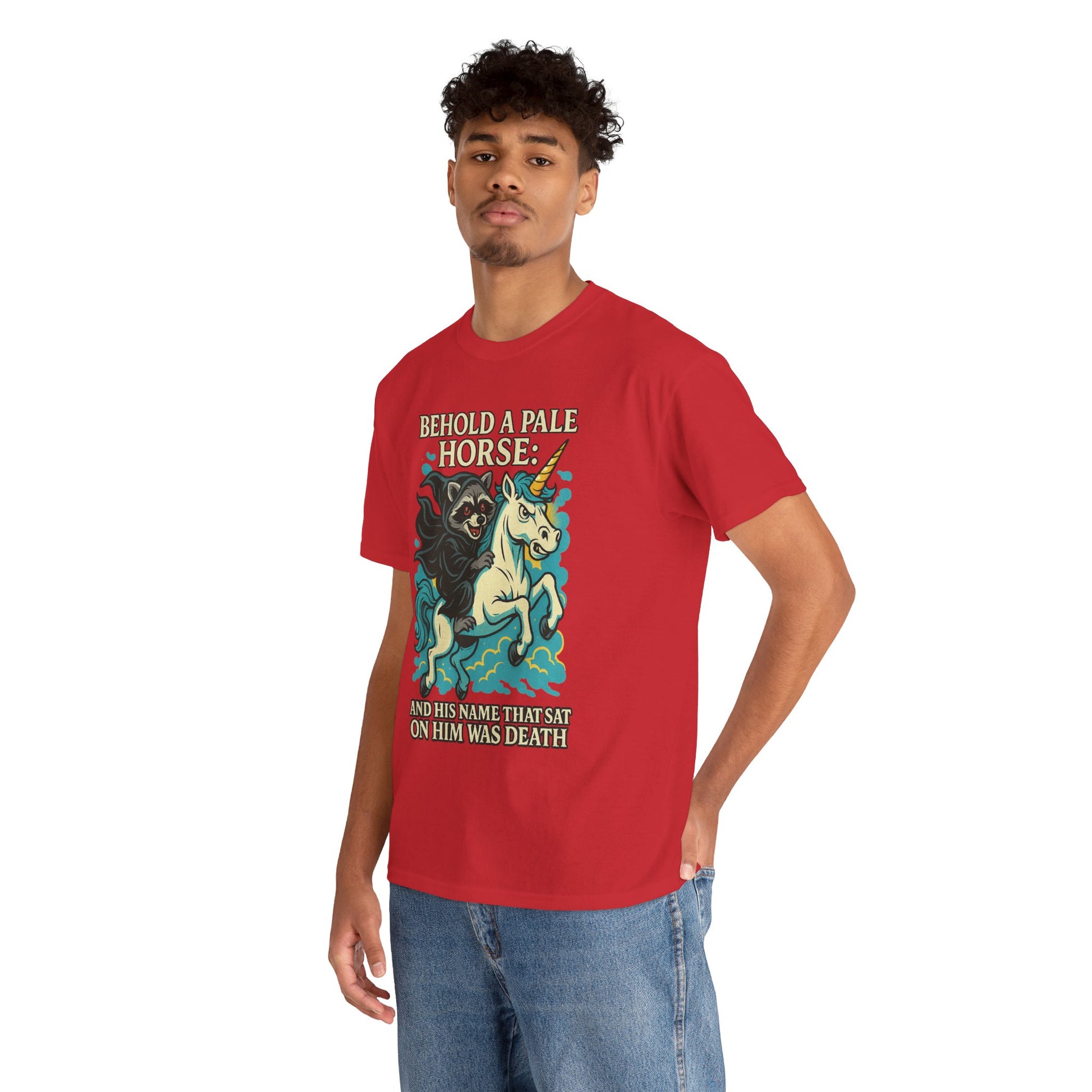 Behold a Pale Horse – Raccoon of Death Shirt | Gildan 5000 Unisex Tee