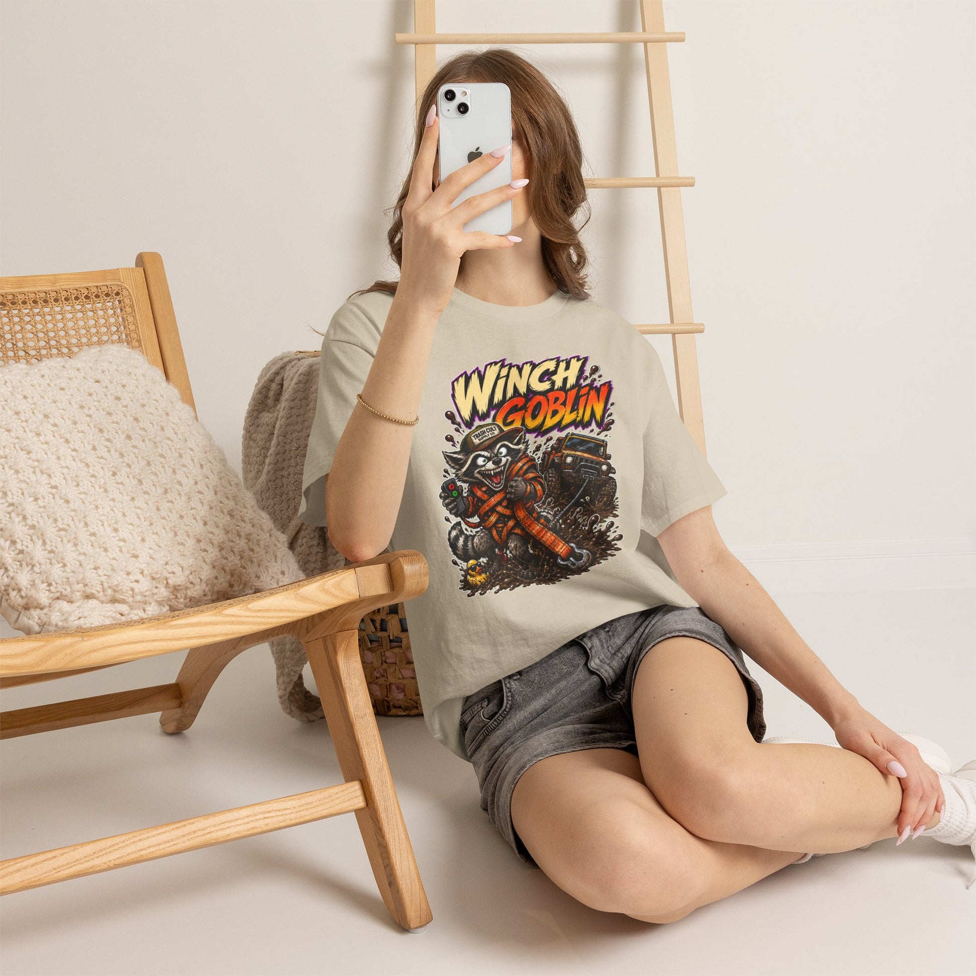 Winch Goblin Tee — Vintage Tow Truck Mechanic Graphic Shirt