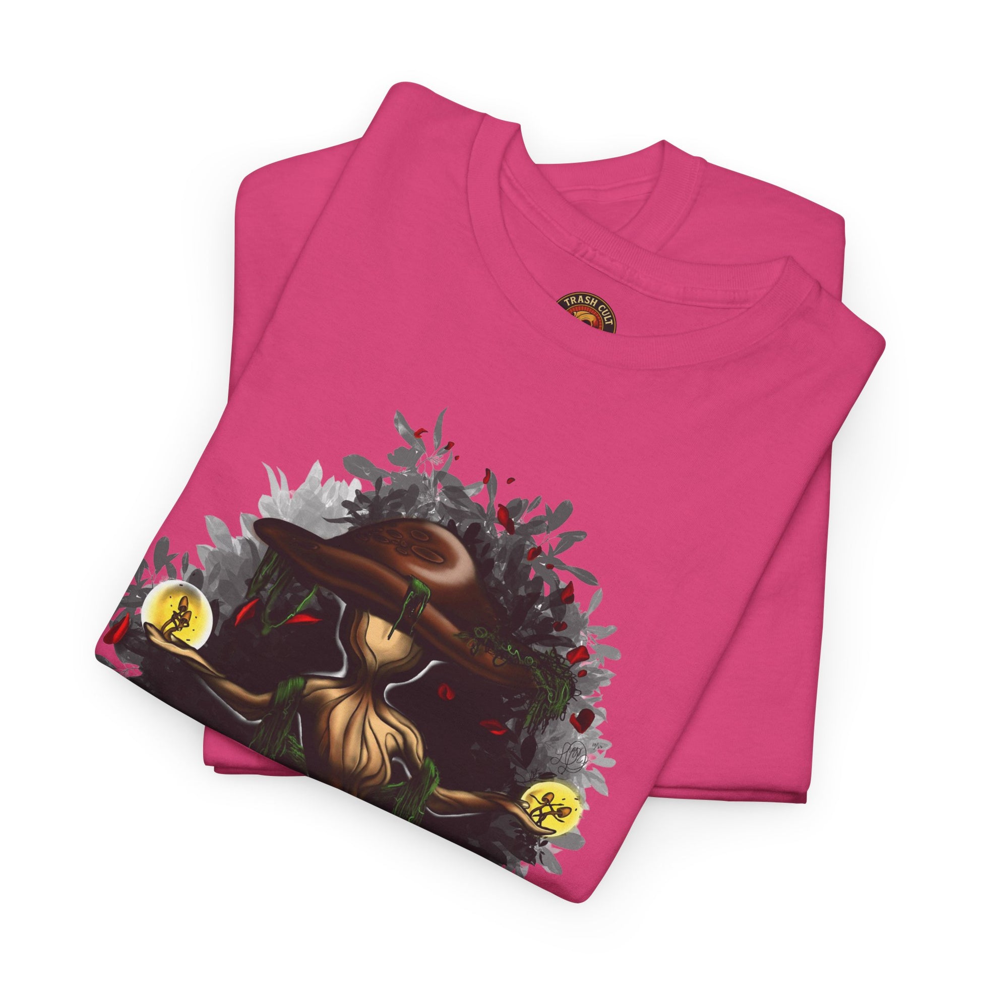 Mushroom Spirit T-Shirt – Lara Davenport x Trash Cult Supply Co. Collab (Gildan 5000)
