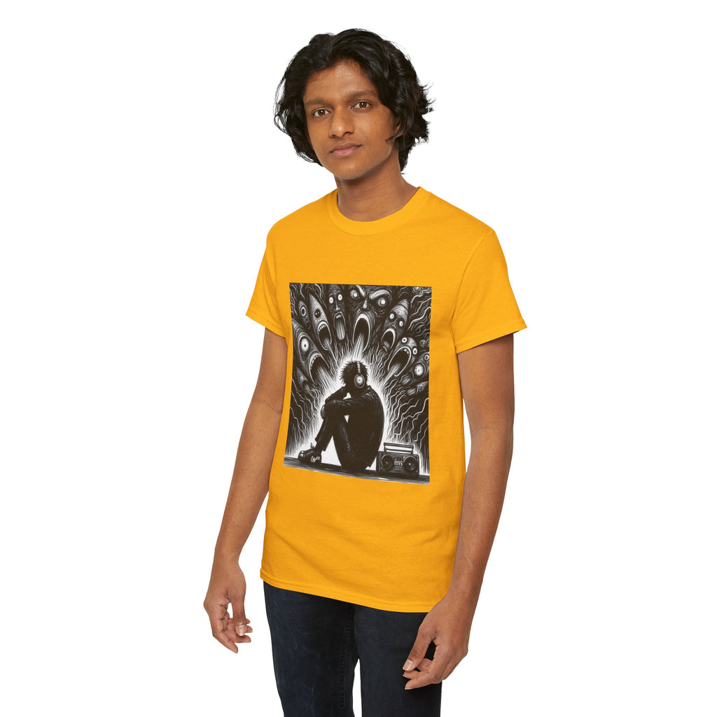 Xian Allen x Trash Cult Shirt – “Turn It Up Louder” | Screaming Chaos Headphones Tee
