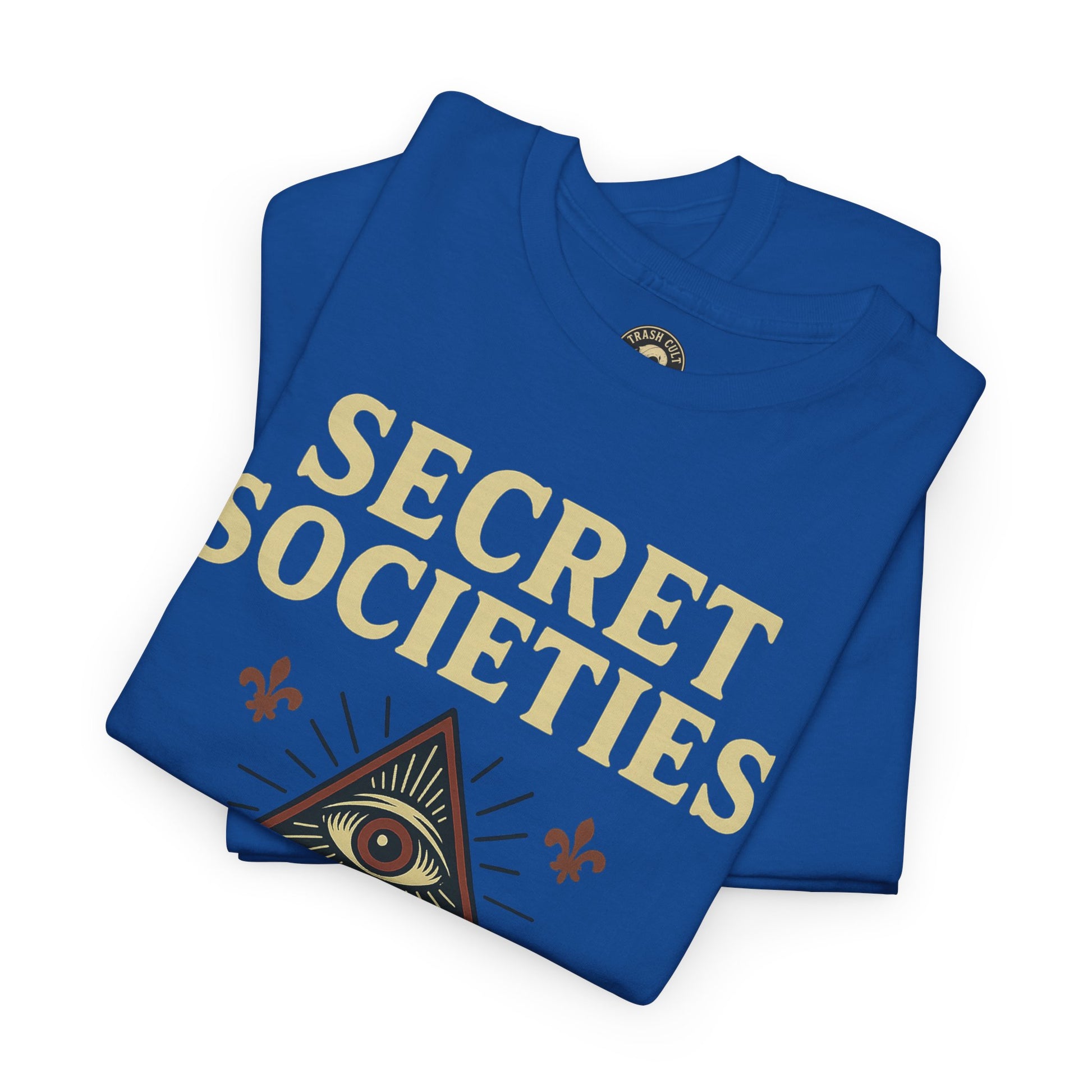 Secret Societies Shirt – Illuminati Eye Graphic Tee – Gildan 5000 Soft Cotton – Trash Cult Vintage Design