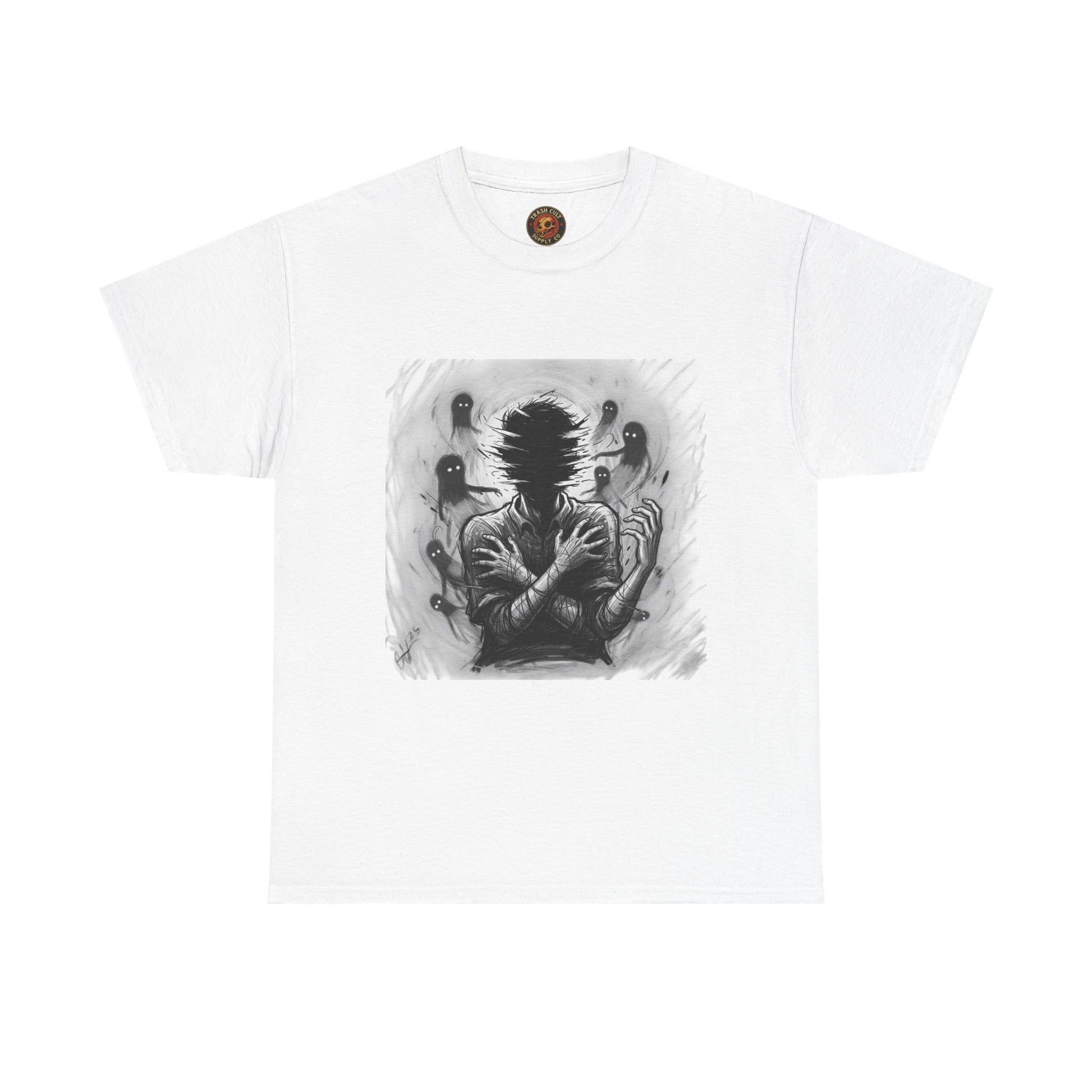 Xian Allen x Trash Cult Shirt – “Don’t Let Them In” | Ghost Spiral Emotional Horror Tee