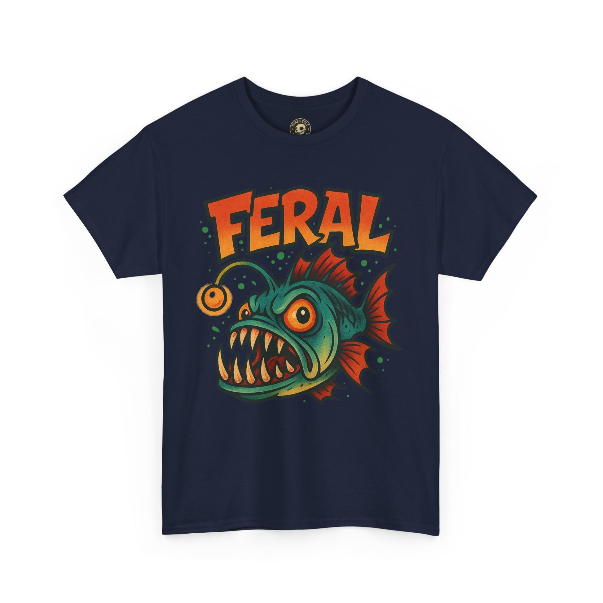 Feral Graphic Tee, Unisex Heavy Cotton Shirt, Edgy Apparel for Art Lovers, Perfect for Gifts and Casual Wear, Streetwear Fashion