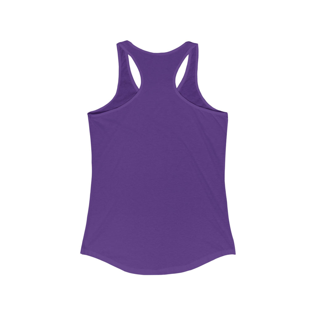Bold Tattoo Statement Racerback Tank for Empowered Women, Casual Wear, Workout Top, Unique Gift, Festival Attire, Trendy Summer Tee