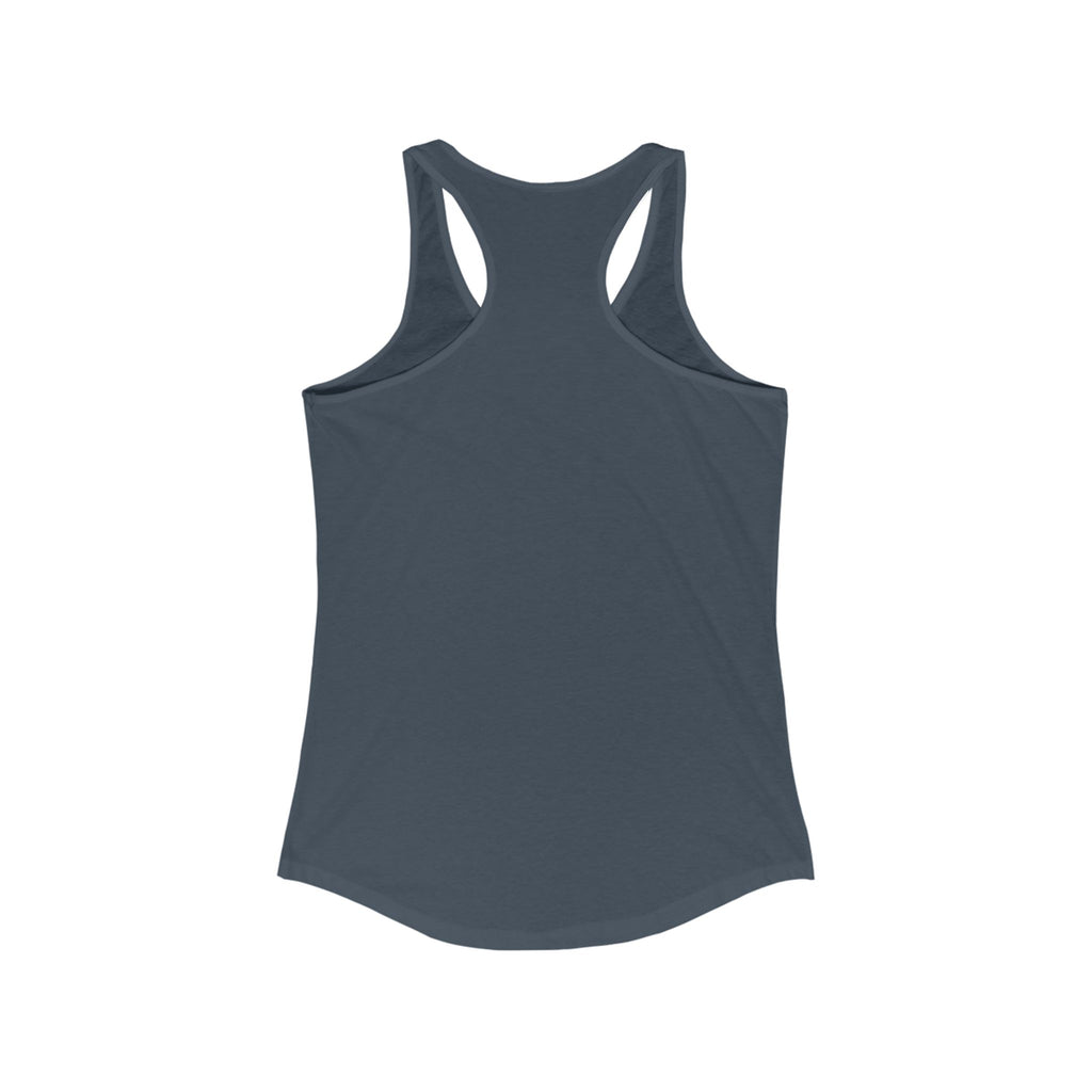 Bold Tattoo Statement Racerback Tank for Empowered Women, Casual Wear, Workout Top, Unique Gift, Festival Attire, Trendy Summer Tee