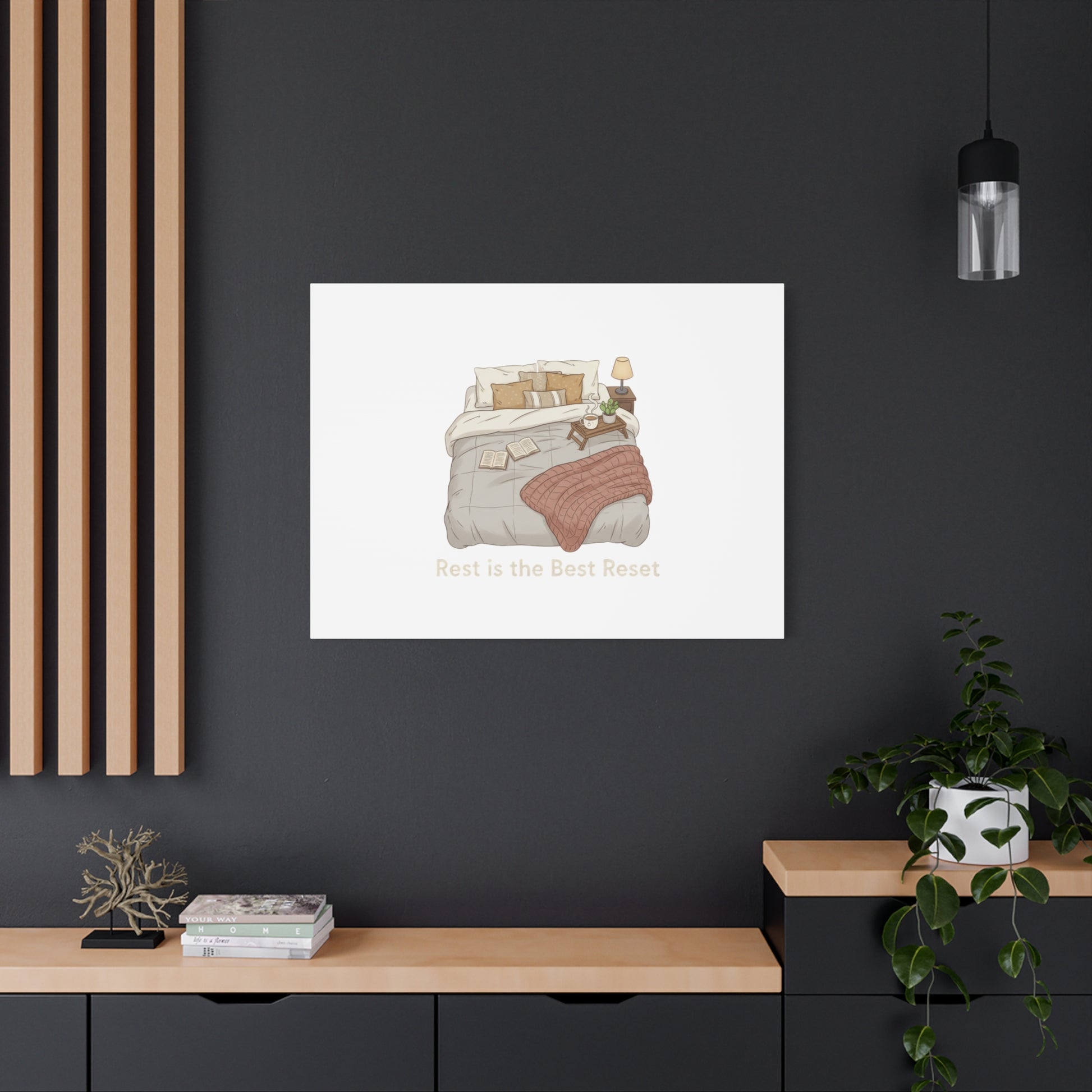Rest is the Best Reset Canvas | sleepy humor, restful vibes