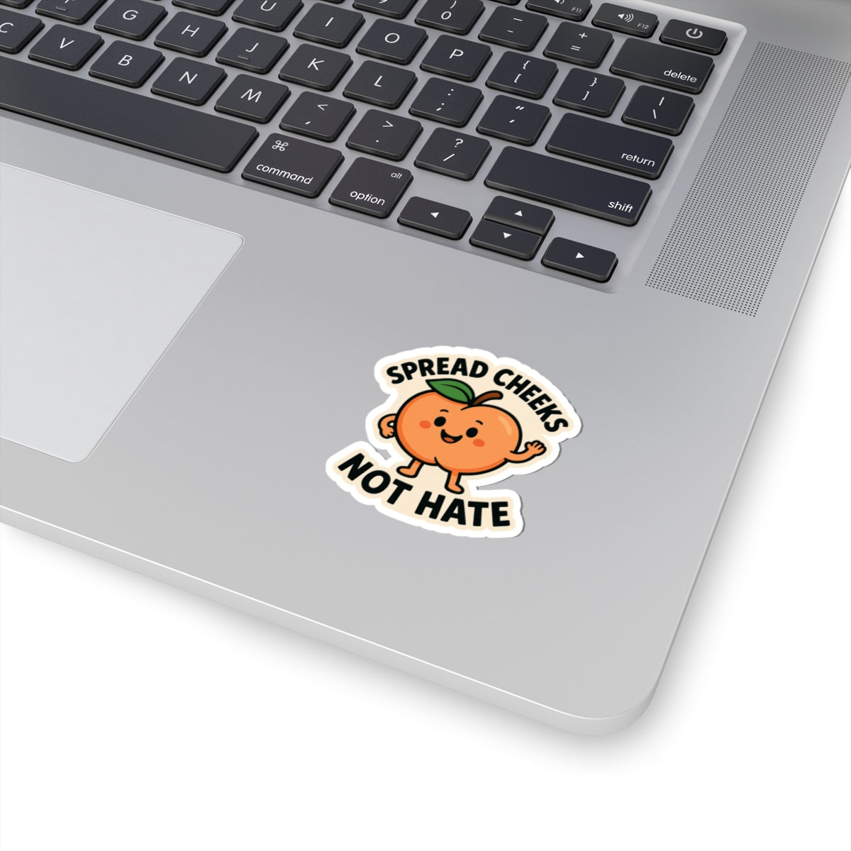 Cheeky Fruit Sticker Set, Fun Laptop Decals, Spread Cheeks Not Hate, Cute Peach Stickers, Quirky Gift for Friends