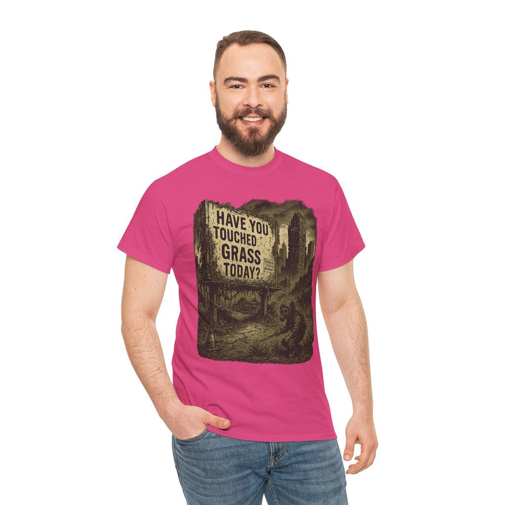 Post-Apocalyptic "Have You Touched Grass Today?" Shirt – Trash Cult Supply Co.
