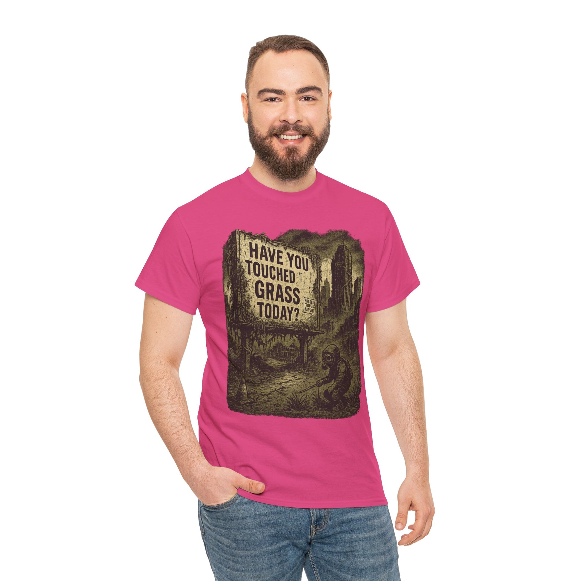Post-Apocalyptic "Have You Touched Grass Today?" Shirt – Trash Cult Supply Co.