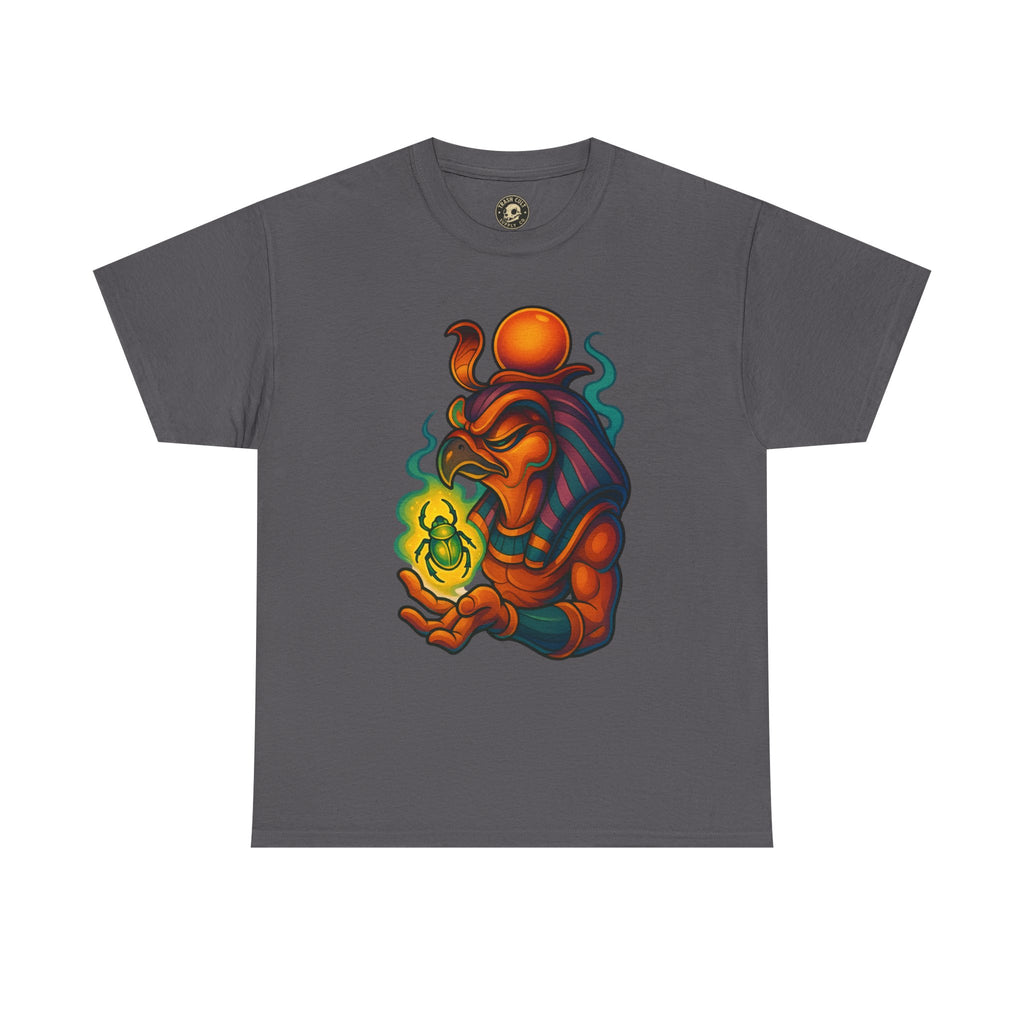 Mystical Guardian Unisex Heavy Cotton Tee, Graphic T-Shirt, Bohemian Style, Unique Fashion, Gift for Fans, Statement Tee