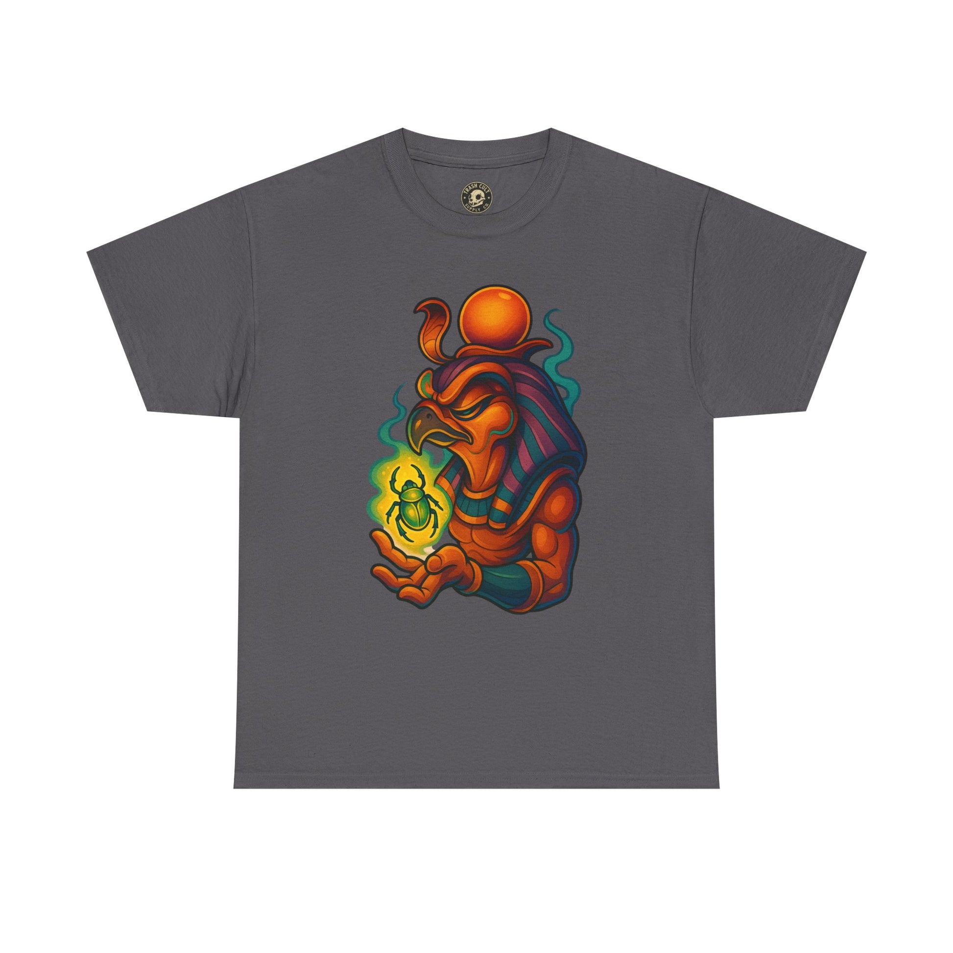 Mystical Guardian Unisex Heavy Cotton Tee, Graphic T-Shirt, Bohemian Style, Unique Fashion, Gift for Fans, Statement Tee
